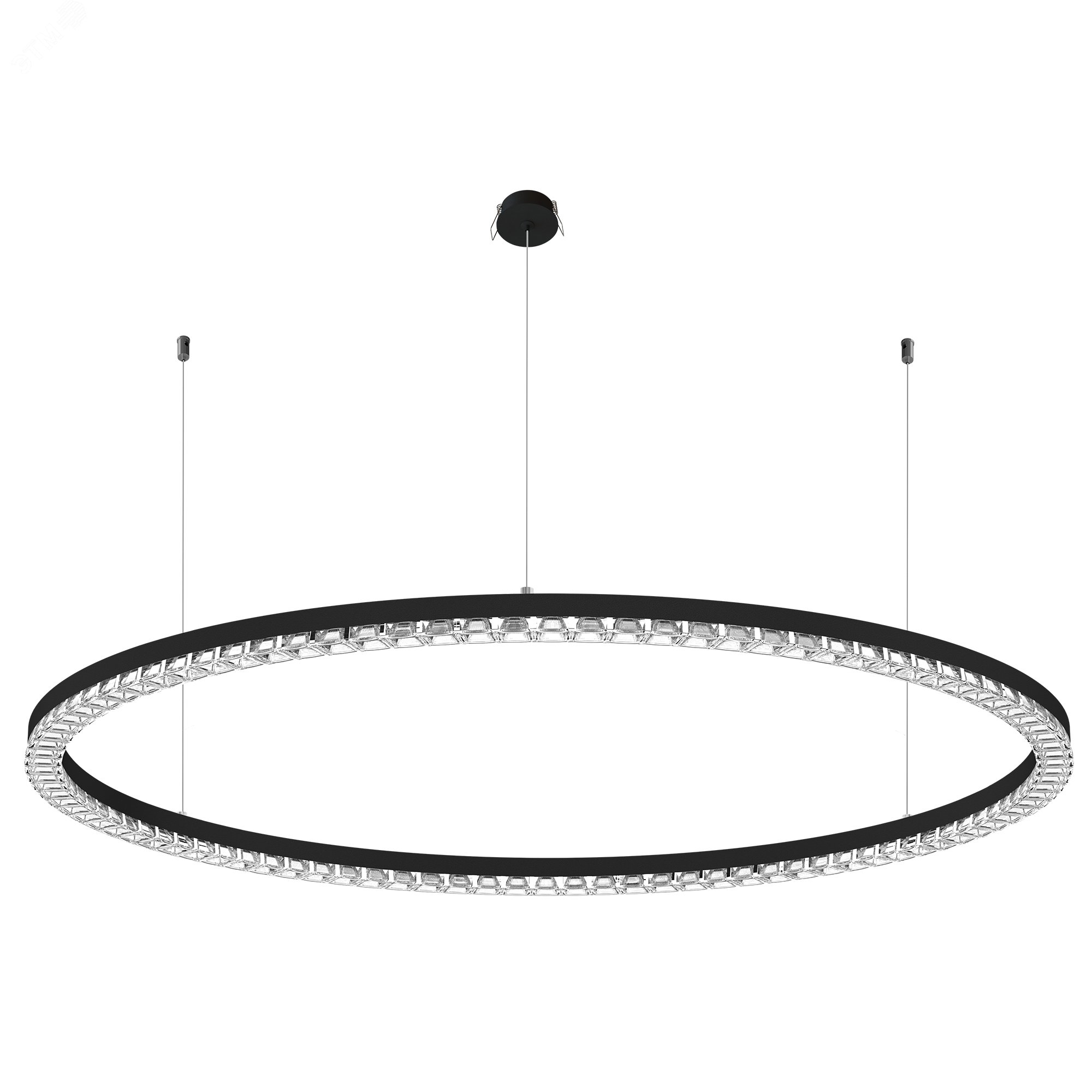 Изображение товара Светодиодный подвесной круглый светильник SP-DIAMOND-R1250-80W 3000K IP20 черный