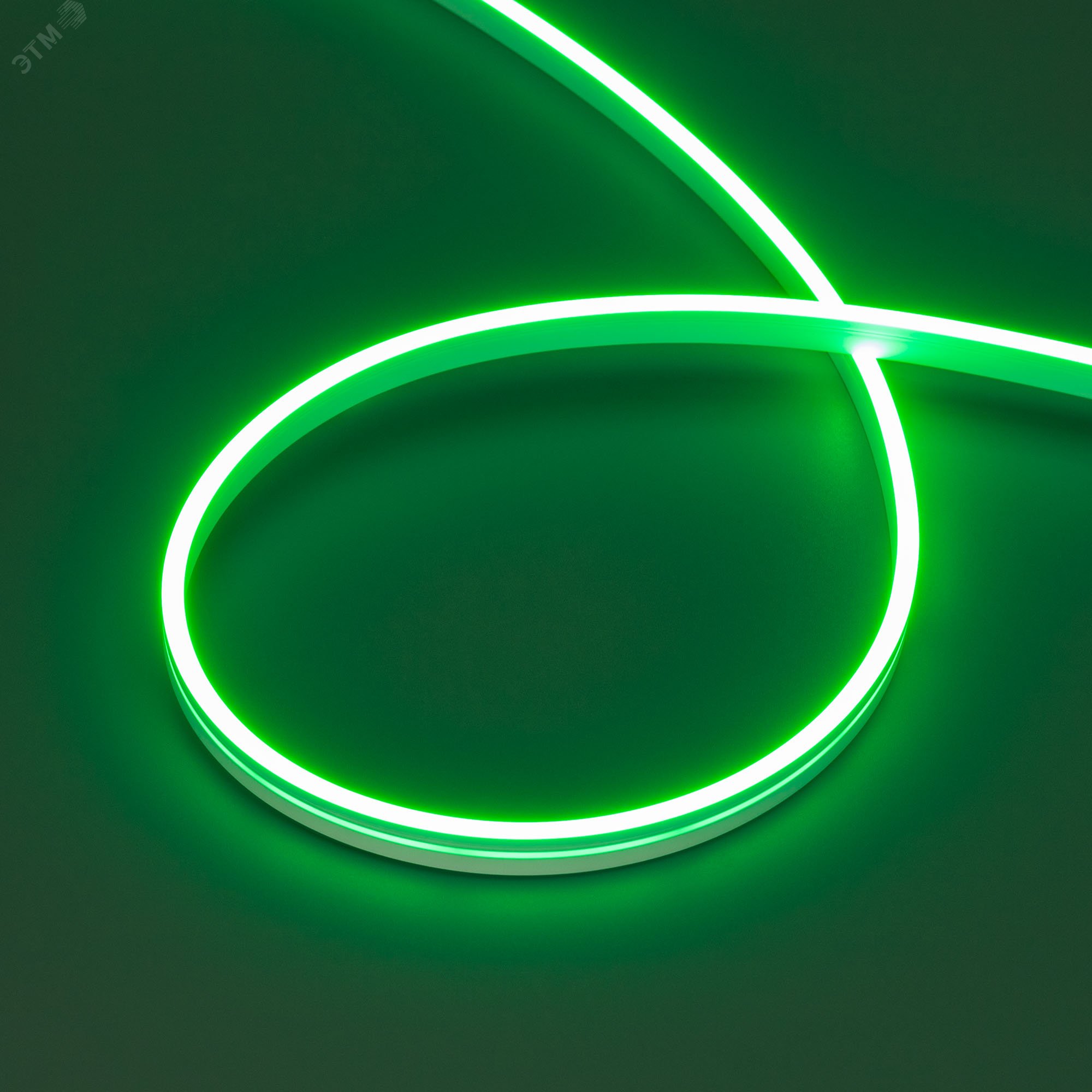Изображение товара Лента герметичная MOONLIGHT-SIDE-A168-4x10mm 24V Green 7.2 W/m, IP65, 5m, wire x2, вывод кабеля прямой (м)