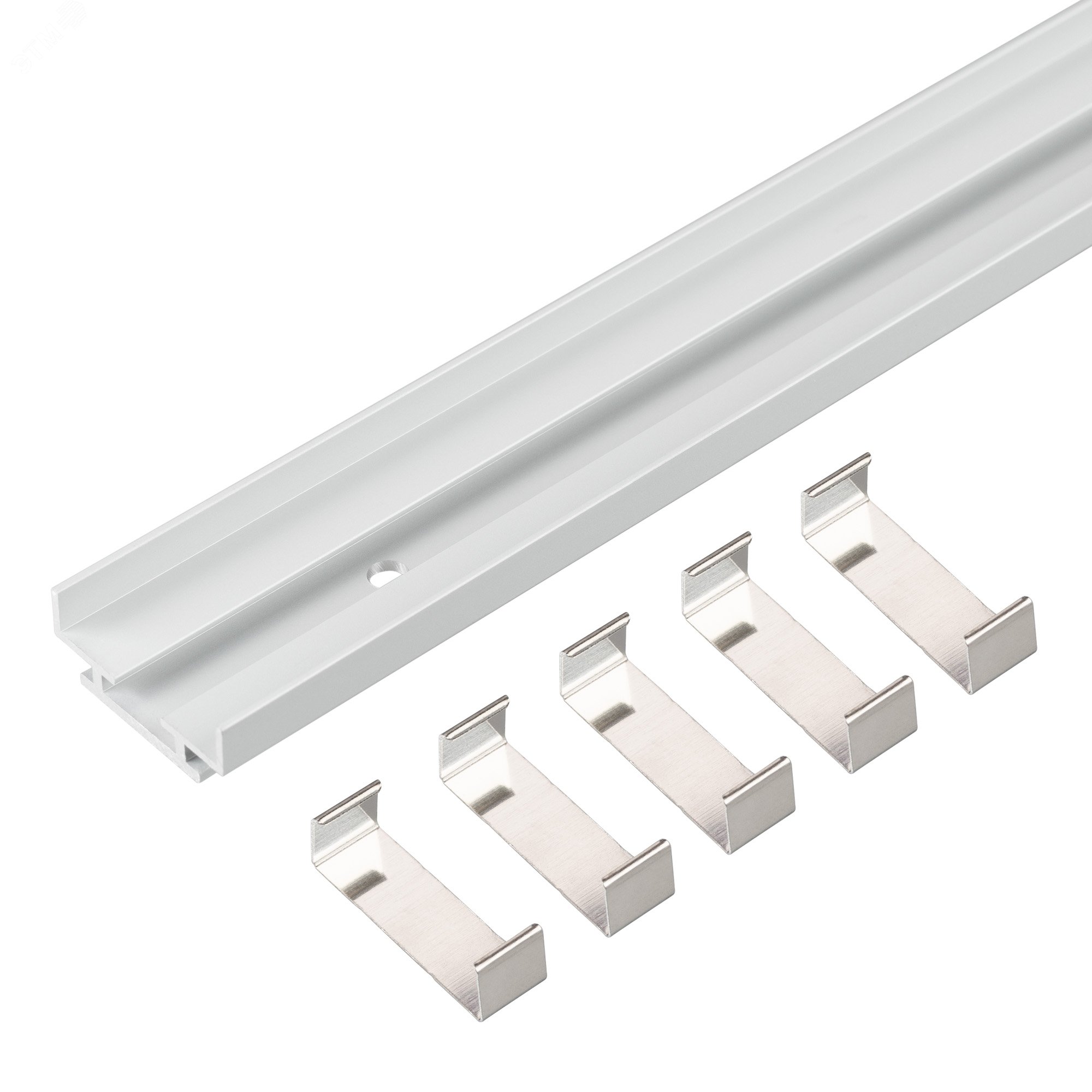 Изображение товара Комплект алюминиевого профиля ARH-CH23-1000-ANOD с клипсами для LED светильников