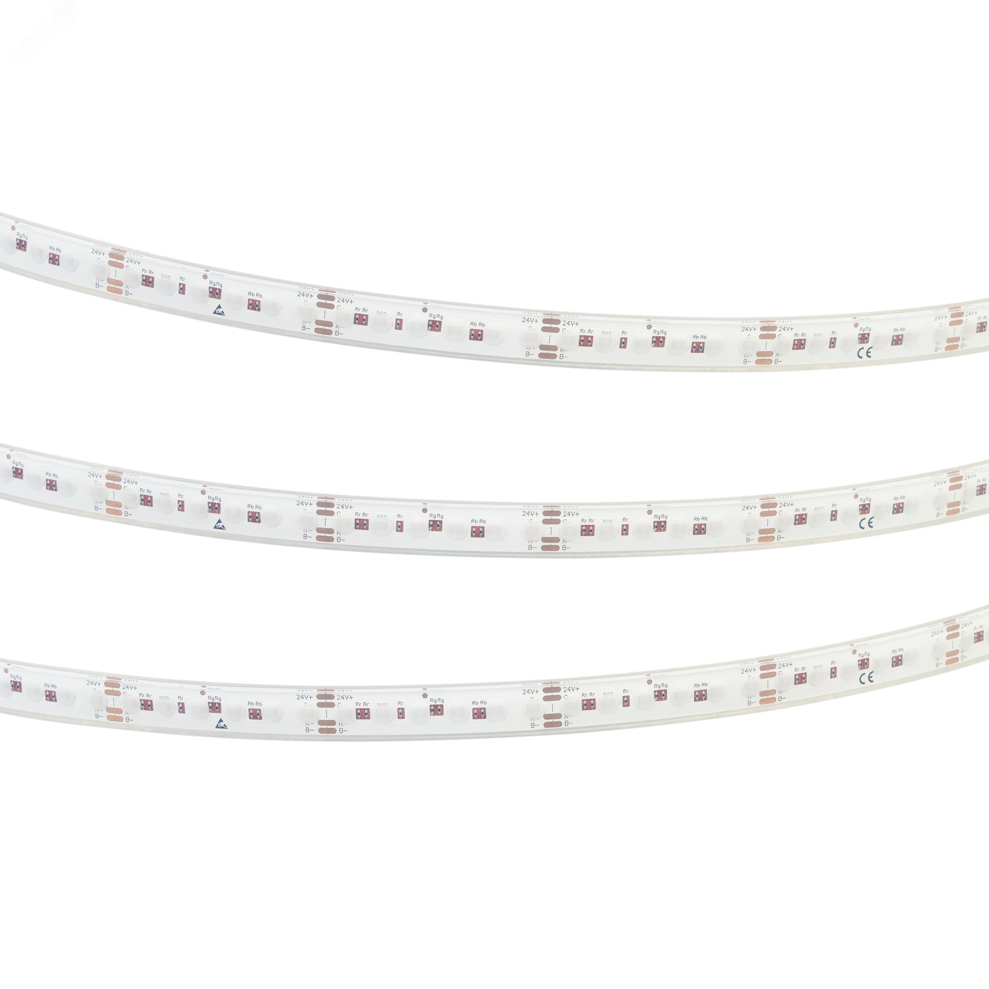 Изображение товара Герметичная RGB светодиодная лента 14Вт/м 24В IP68 120LED/м DOT 5м