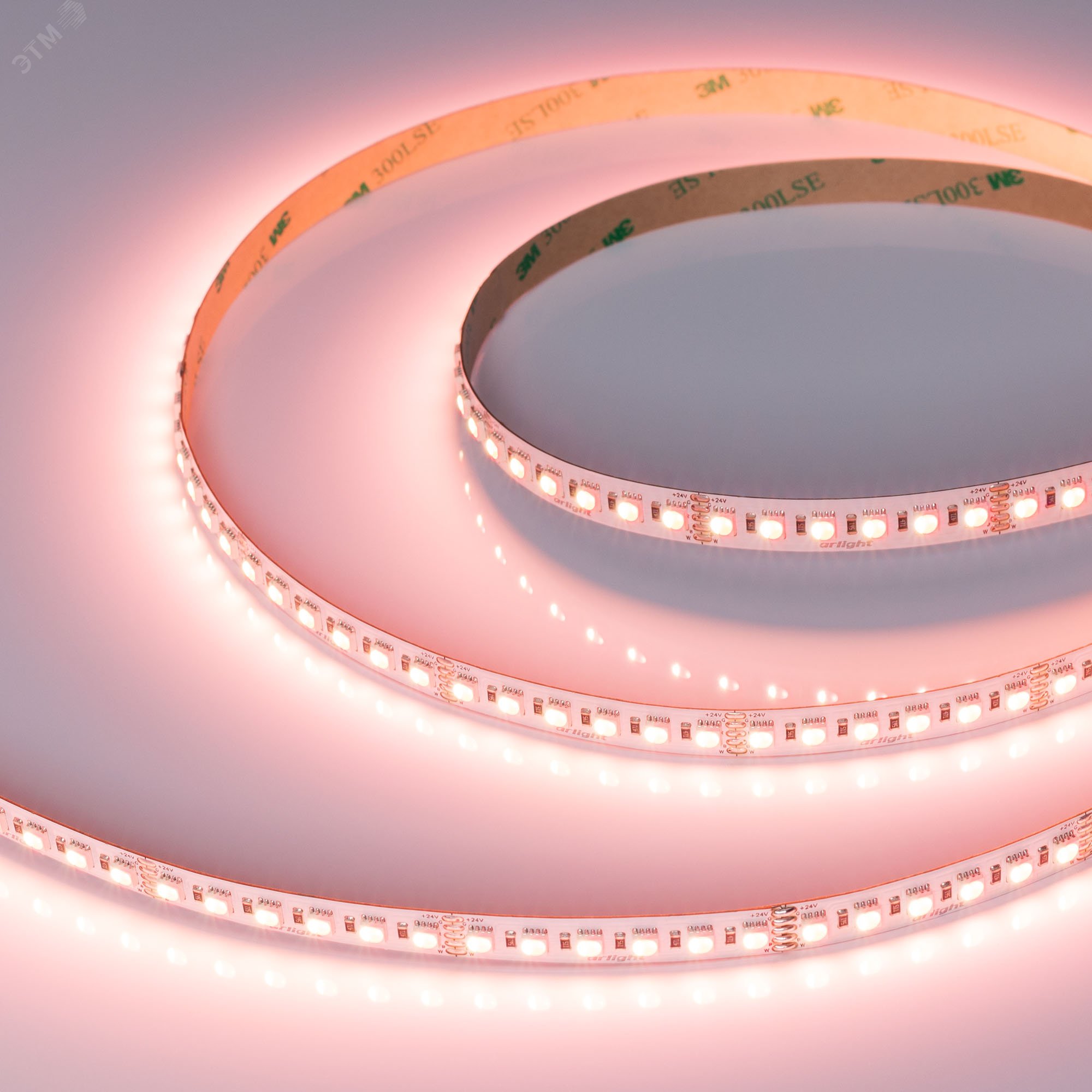 Изображение товара Мультицветная светодиодная лента RGBW 25 Вт 24В IP20 120LED/м RT-H120-10mm SMD 4040