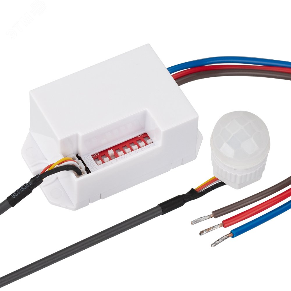 Изображение товара Датчик движения PRIME-PIR-IN-360-230V-MULTI 56x33мм 800W IP20 Arlight