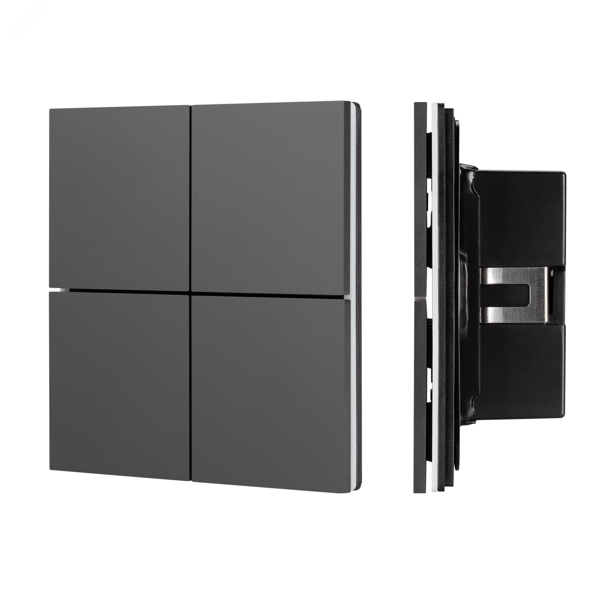 Изображение товара INTELLIGENT ARLIGHT Кнопочная панель KNX-304-23-IN Black (BUS, Frameless) (IARL, IP20 Металл, 2 года) (шт)