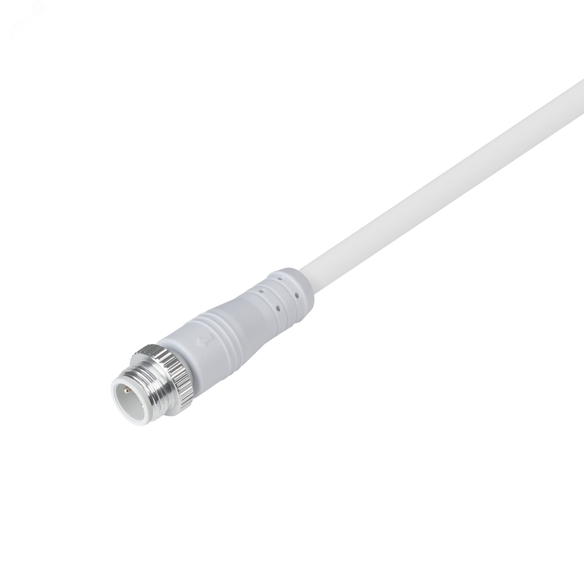 Изображение товара Коннектор питания ARL-WAVE-1615-CON-POWER-MALE-2PIN-WHT IP67 пластиковый