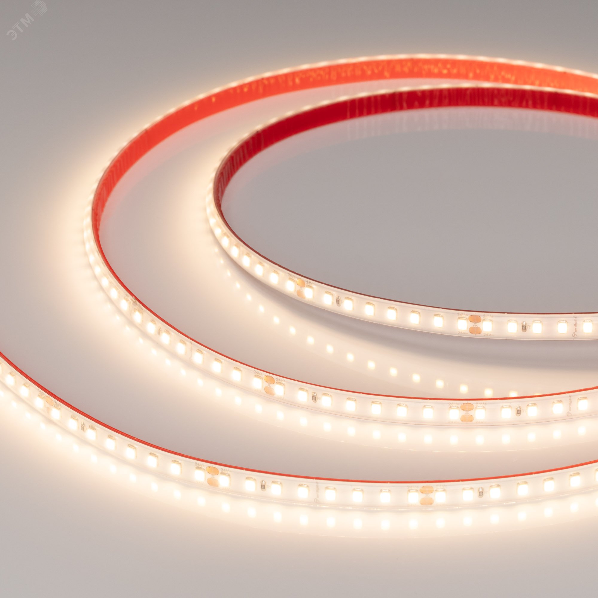 Изображение товара Светодиодная лента 9,6 Вт/м 24В IP66 3000K 128LED/м 5м артикул 038739