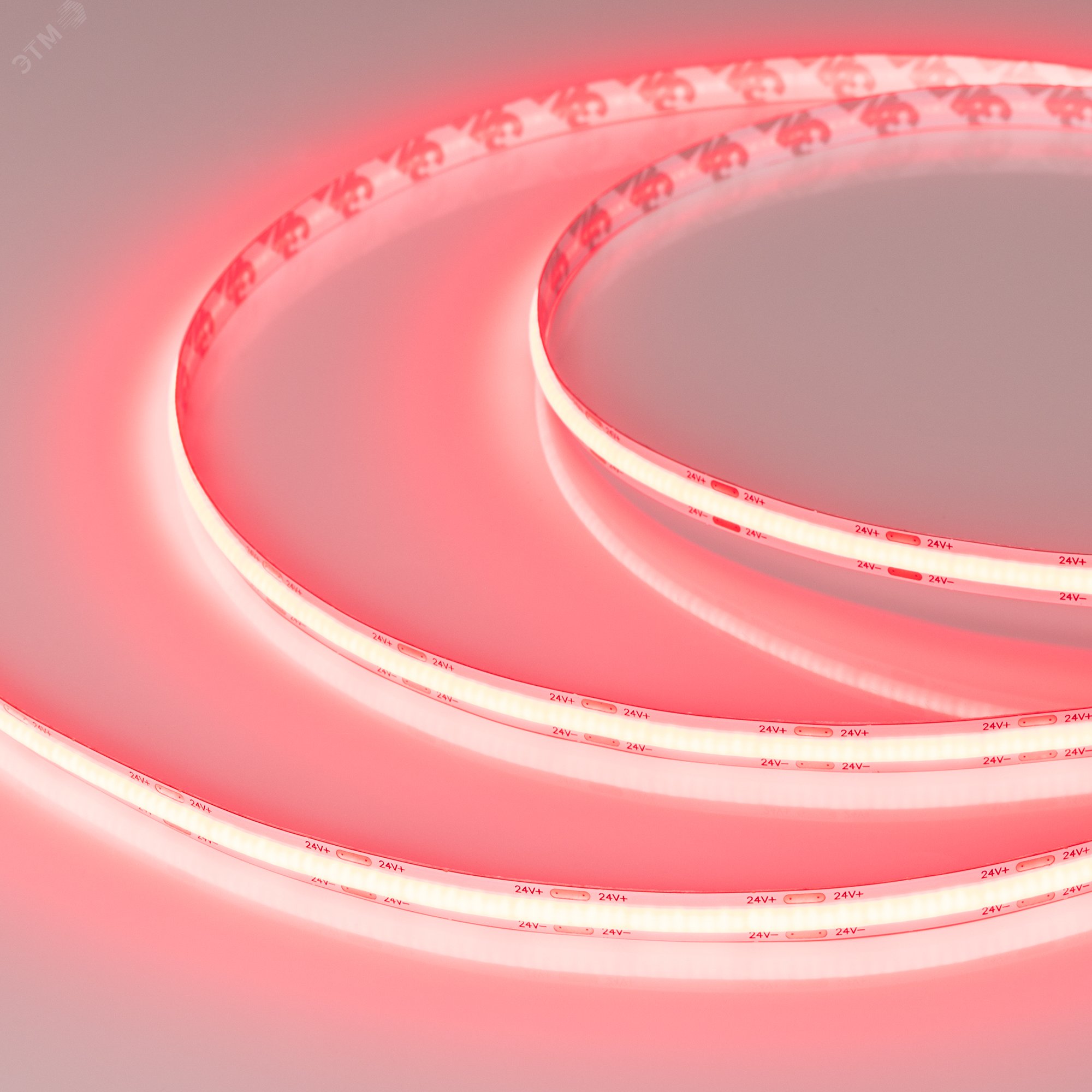 Изображение товара Лента светодиодная COB-X544-8-12mm CSP 5 метров красный цвет 11.5 Вт/м 24 В IP20