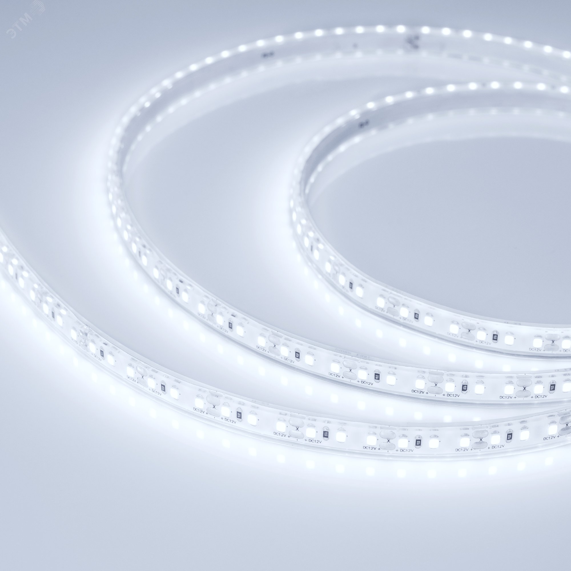 Изображение товара Герметичная светодиодная лента 16.8 Вт/м IP68 12В 5м SMD 2835 холодный свет