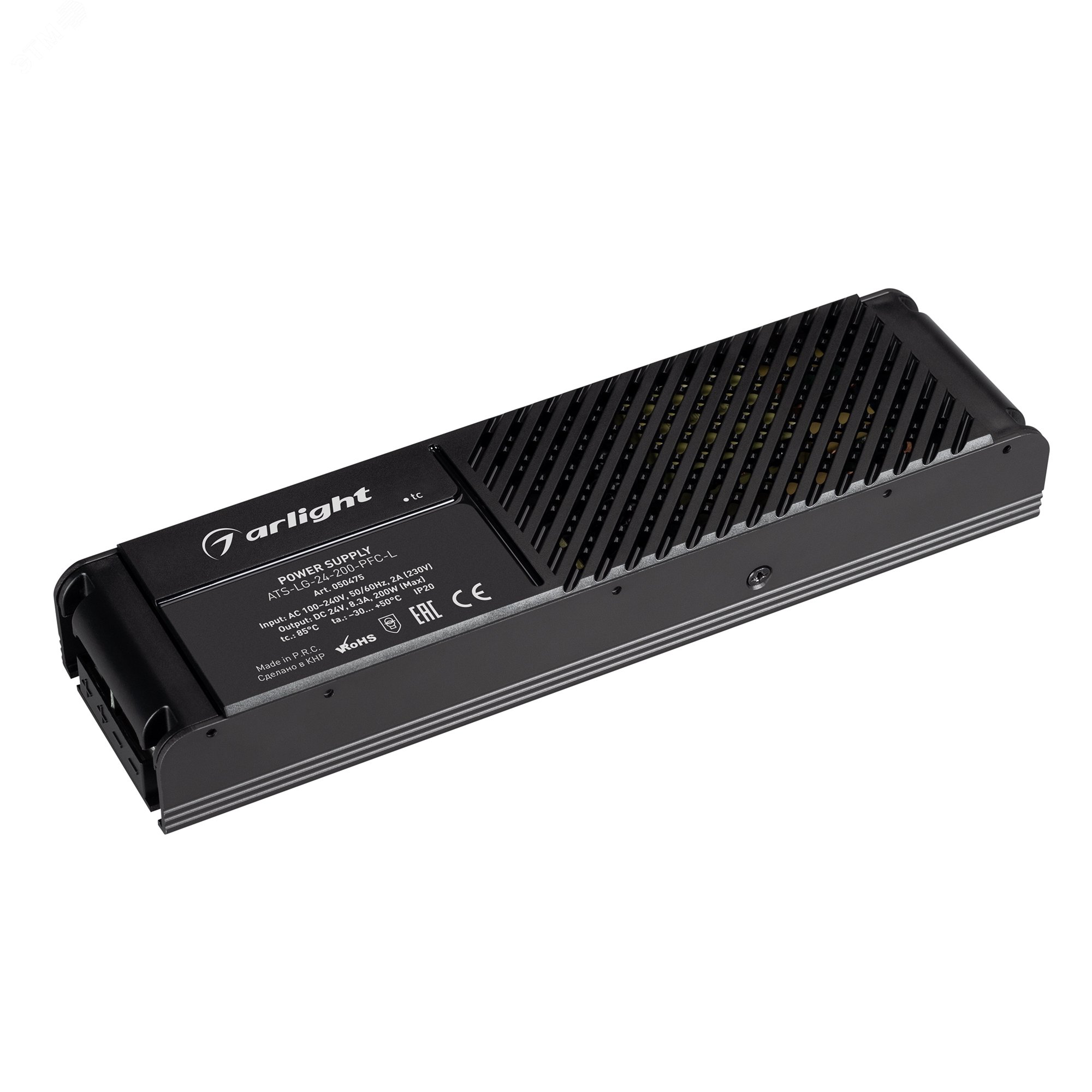 Изображение товара Блок питания Arlight ATS-LG-24-200-PFC-L 24V 8.3A IP20 для светодиодных лент