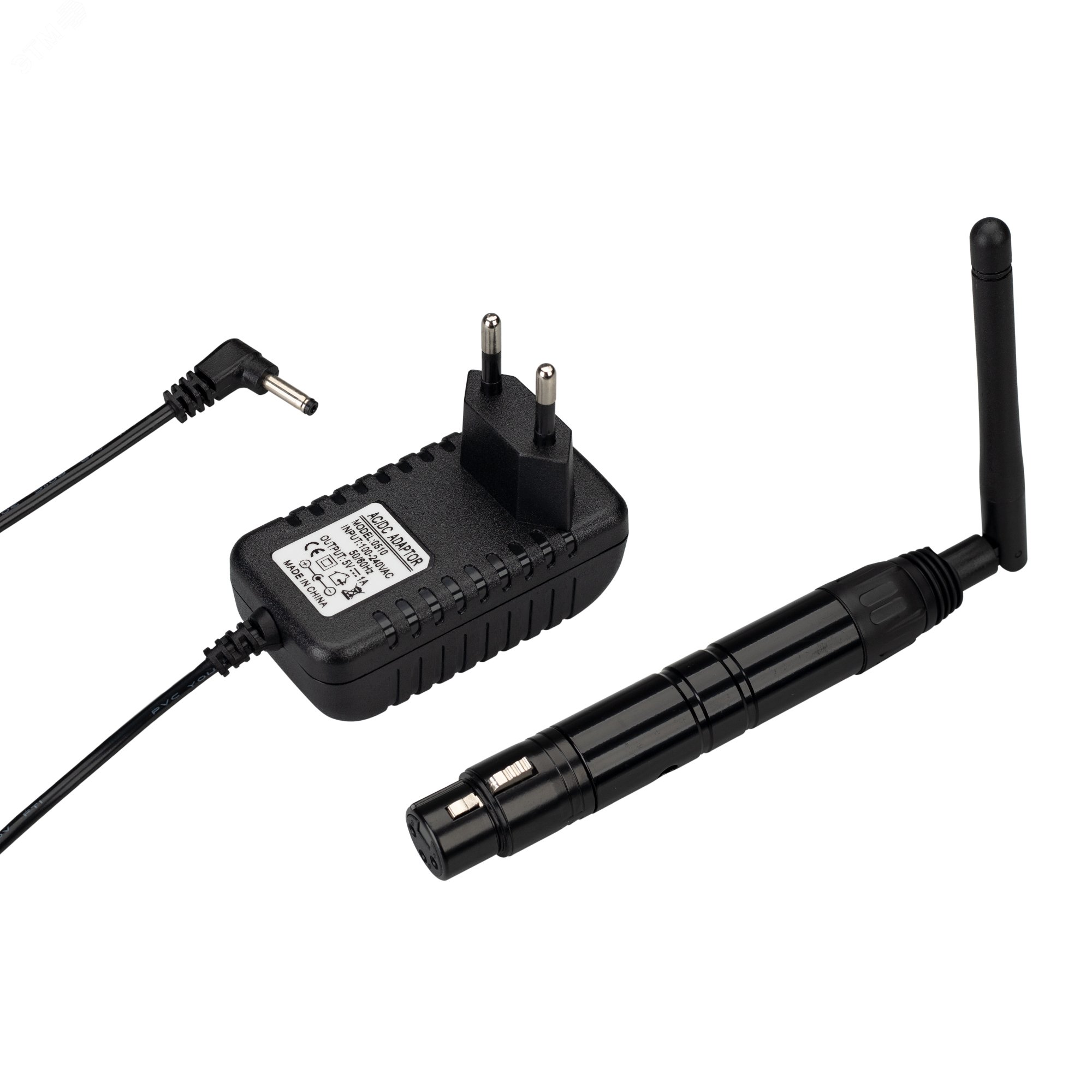 Изображение товара Беспроводной усилитель сигнала DMX512 SMART-DMX-Receiver Black 2.4G IP20