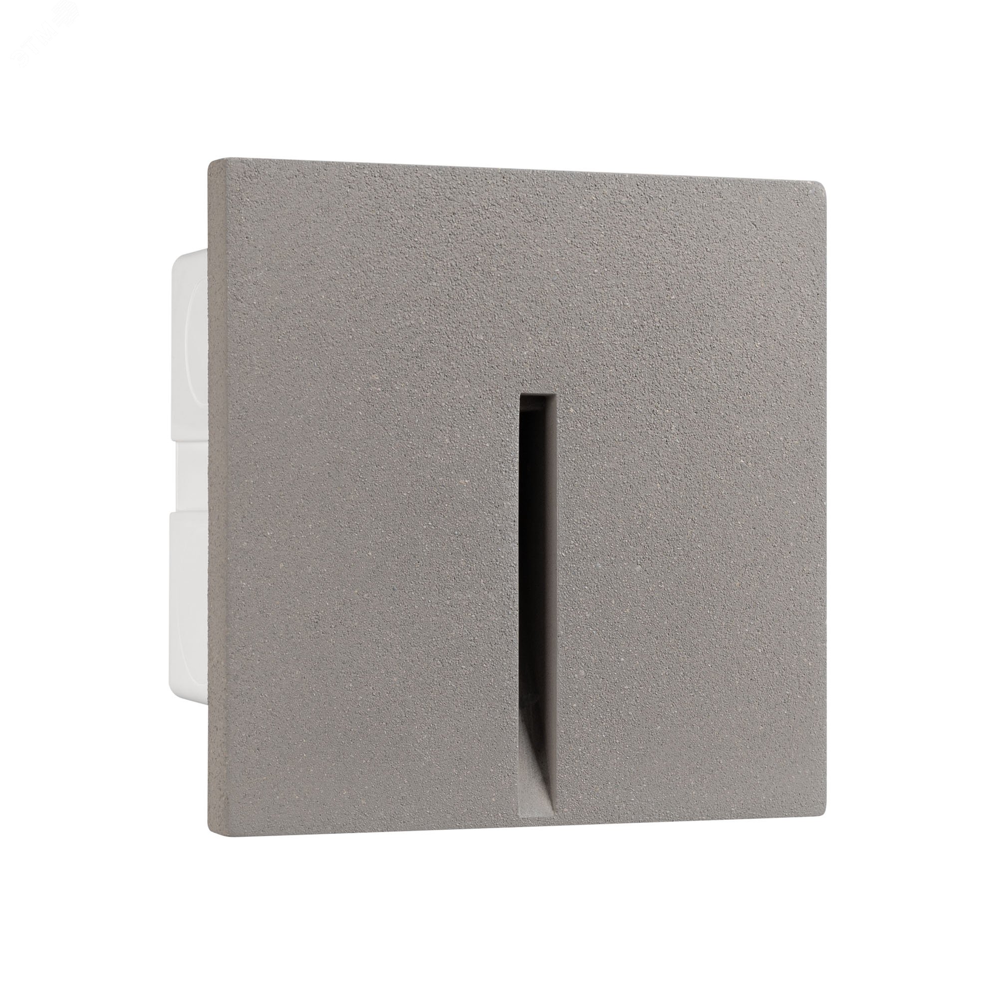 Изображение товара Встраиваемый светильник LT-TIE-S100-3W Warm3000 GR из бетона для внутреннего и внешнего освещения