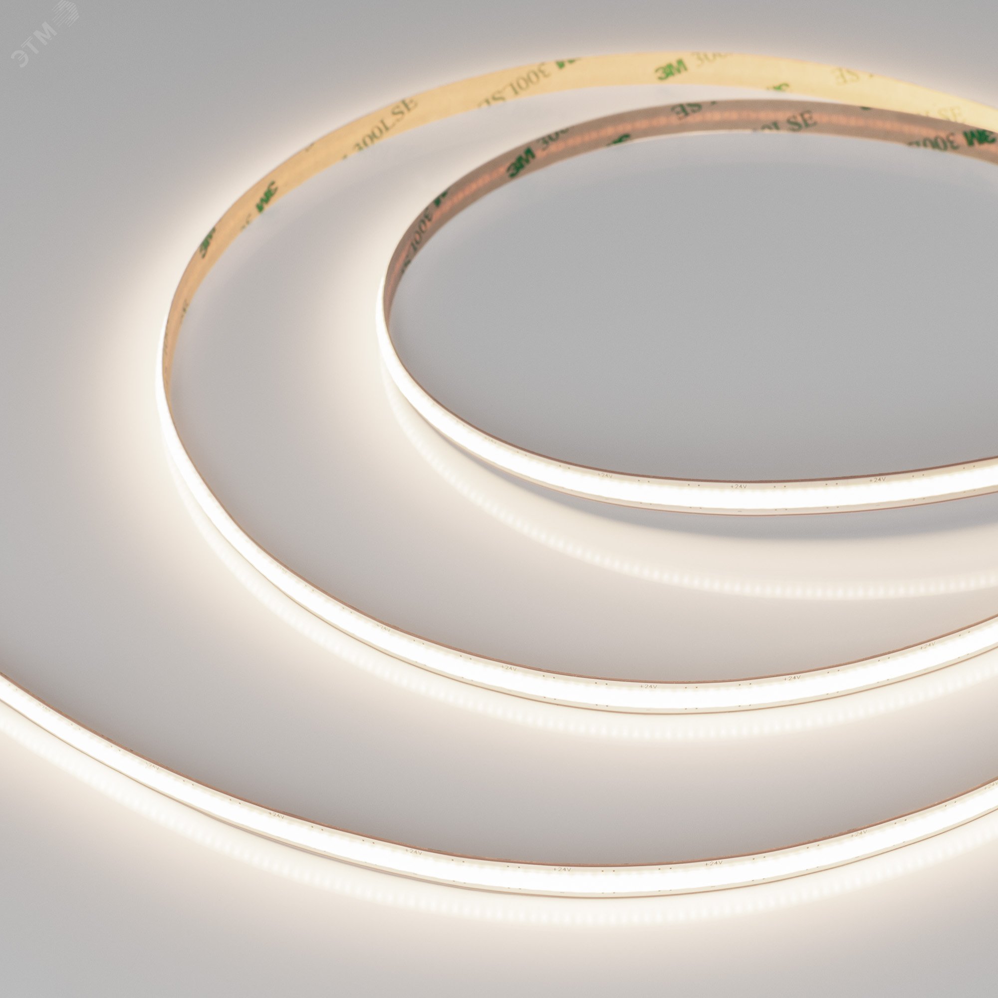 Изображение товара Лента светодиодная COB 6 Вт/м 24В IP20 4000K 528LED/м FreeCut артикул 046886