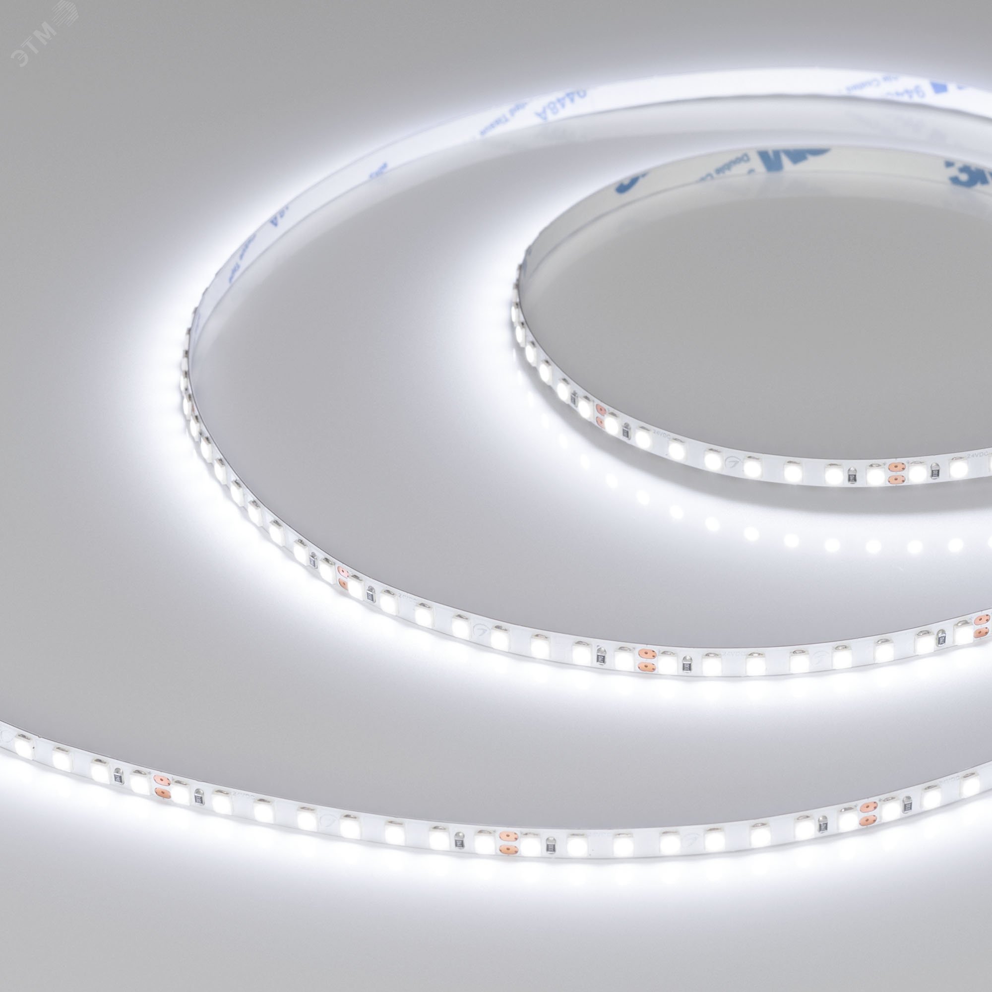 Изображение товара Лента светодиодная RT-A160-5mm SMD 2835 9.6 Вт/м 24 В 5 м белый IP20