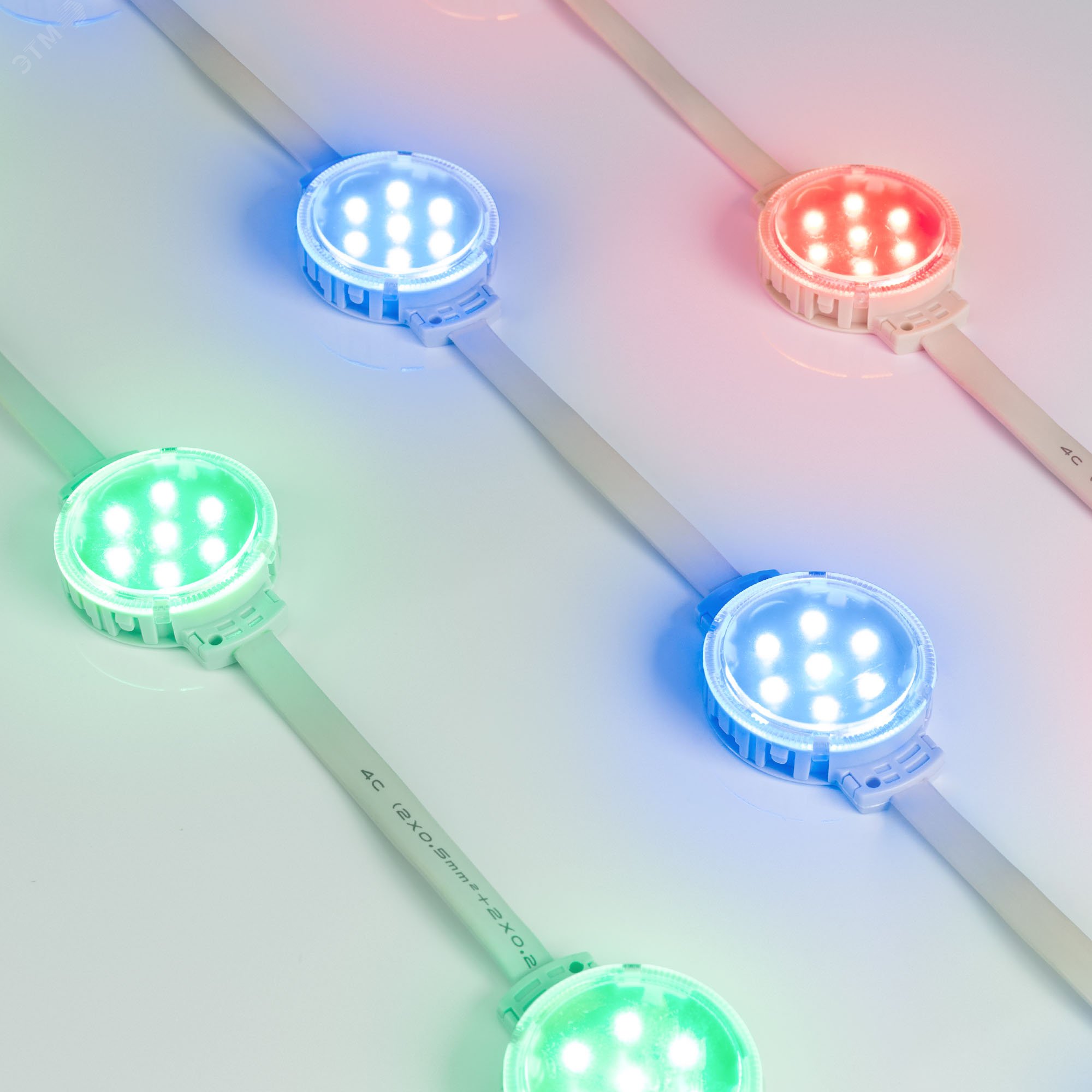 Изображение товара Модуль управляемый SPI-F7-D50 24V RGB-RAM-Auto IP68 для светотехнических проектов