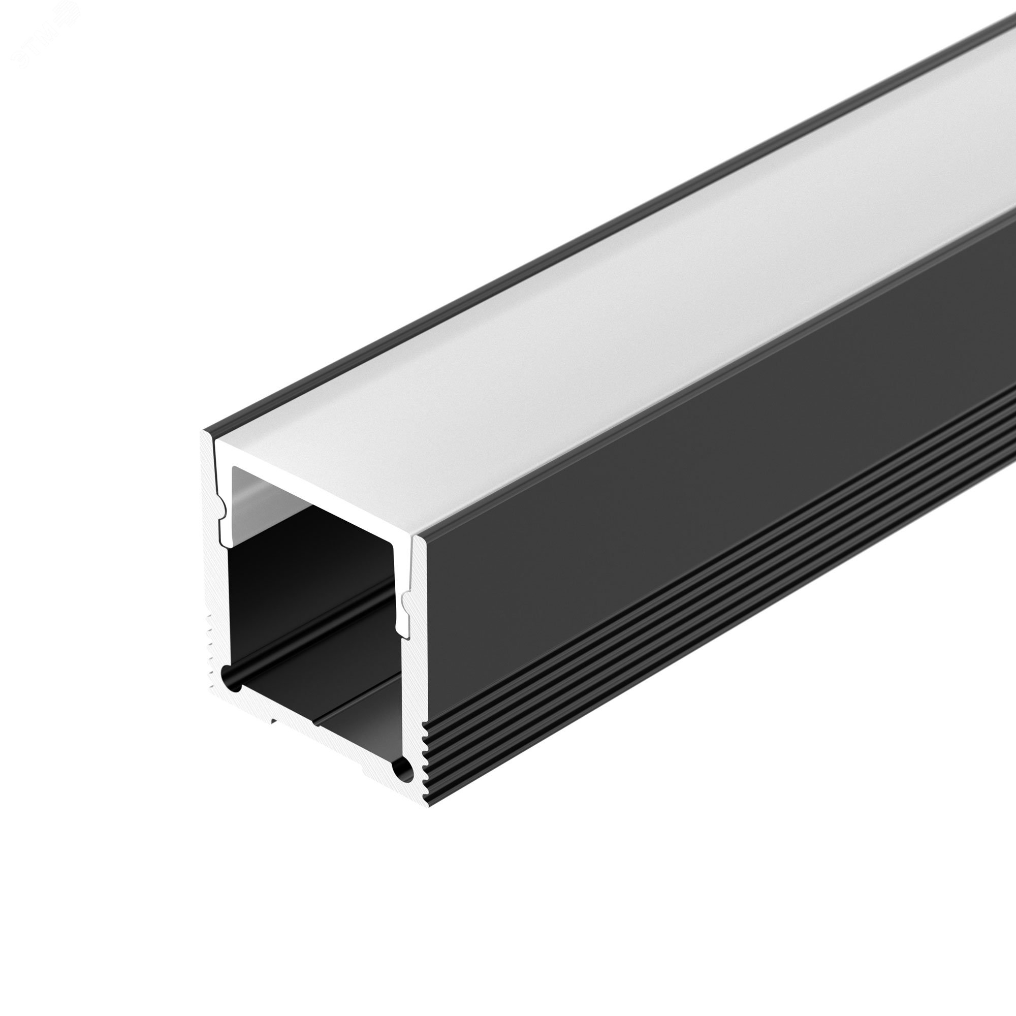 Изображение товара Алюминиевый профиль SL-SLIM20-H20-2000 BLACK для светодиодных лент