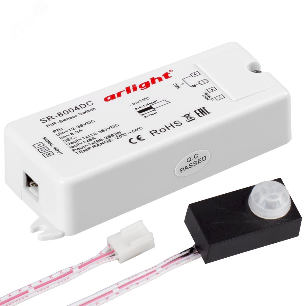 Изображение товара ИК-выключатель сенсор движения SR-8004-DC 12-36V для светодиодных лент