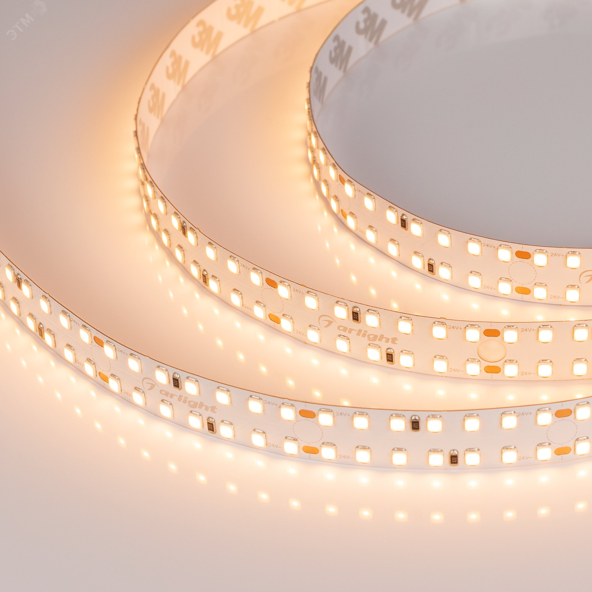 Изображение товара Лента светодиодная 20 Вт/м 24В 3000K IP20 280LED/м S2-A280-15mm SMD 2835 2.5 м (шт)