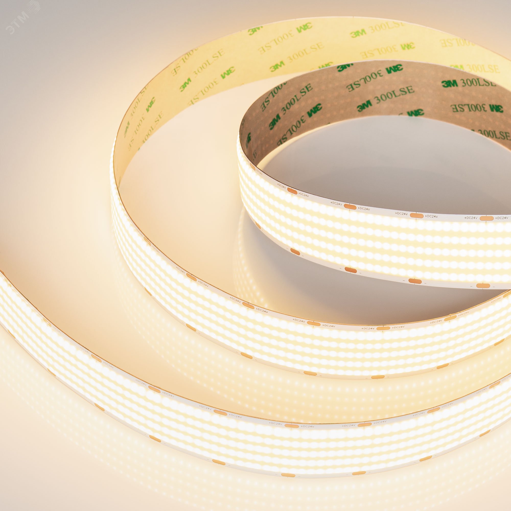 Изображение товара Светодиодная лента 40 Вт/м 24В IP20 3000K 1600LED м CSP X1600 30мм Арлайт