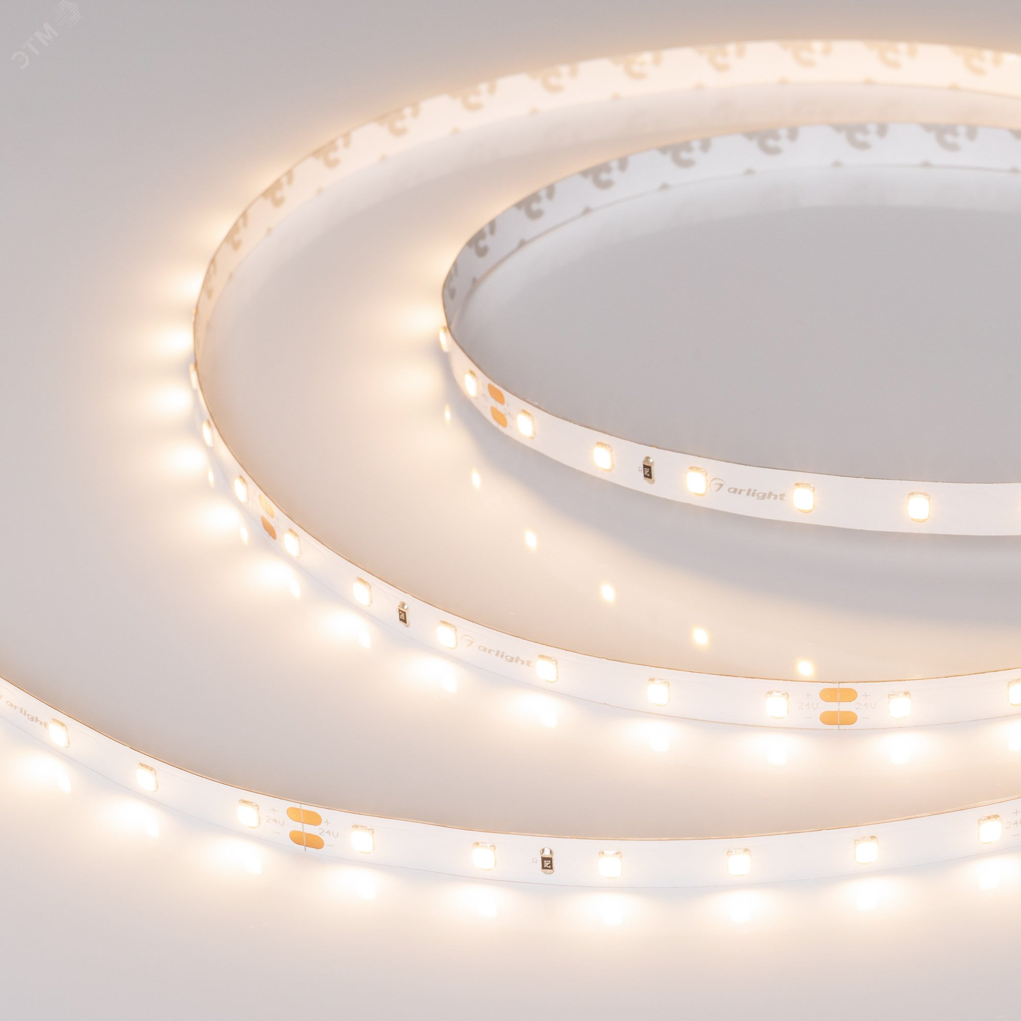 Изображение товара Светодиодная лента 4.8 Вт/м 24В 3000K IP20 120LED/м Arlight