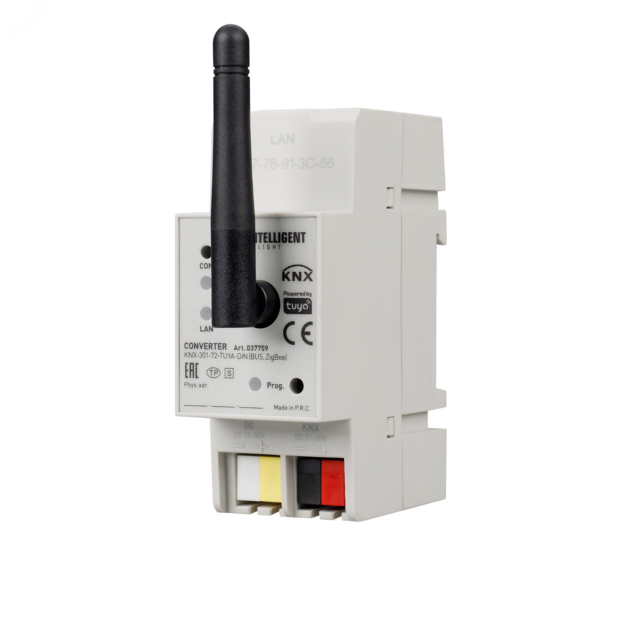 Изображение товара INTELLIGENT ARLIGHT Конвертер KNX-301-72-TUYA-DIN (BUS, ZigBee) (IARL, IP20 Пластик, 2 года) (шт)