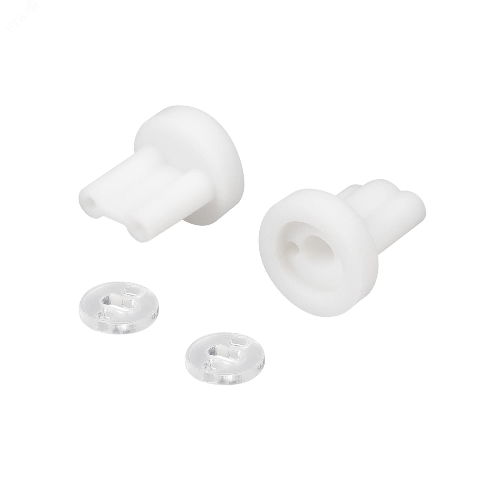 Изображение товара Комплект пластиковых заглушек ARL-WAVE-18x15-S-CAP-SET-WH для герметичной ленты