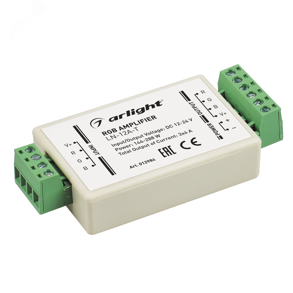Изображение товара RGB-усилитель LN-12A-T 12/24V, 144/288W для светодиодных лент