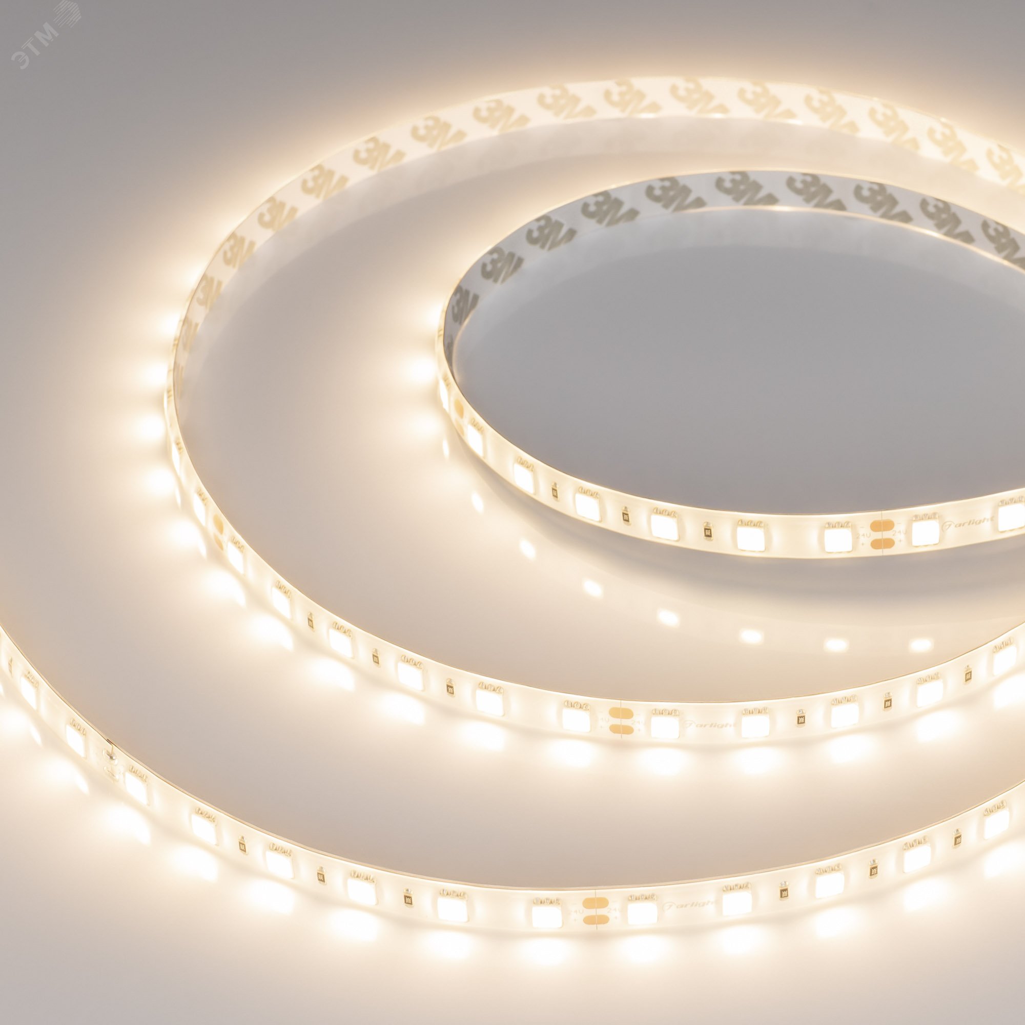 Изображение товара Герметичная светодиодная лента 14.4 Вт/м 24В IP65 3000K 60 LED/м 5 м Arlight