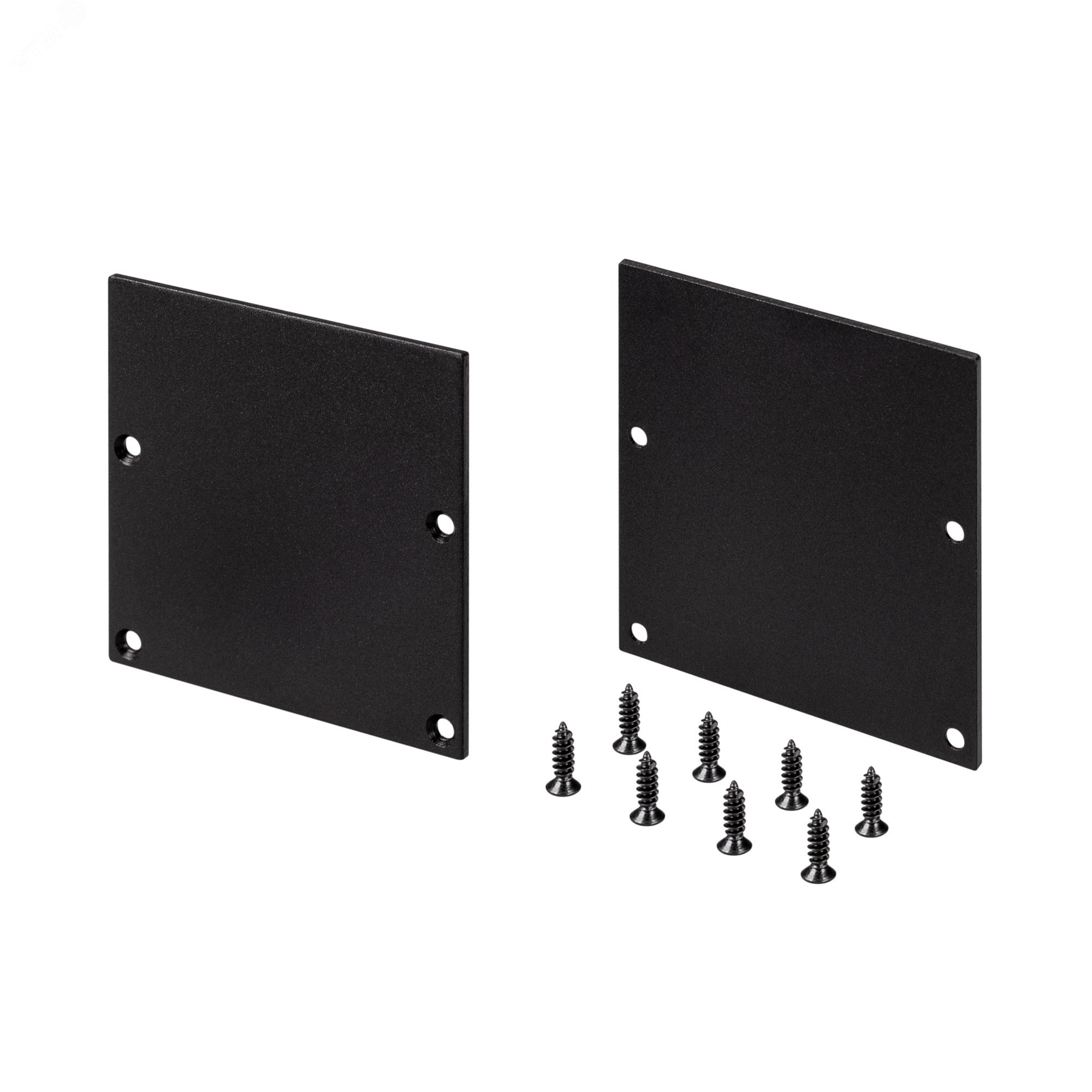 Изображение товара Металлическая глухая заглушка SL-LINE-5050-LW BLACK для профиля светильника