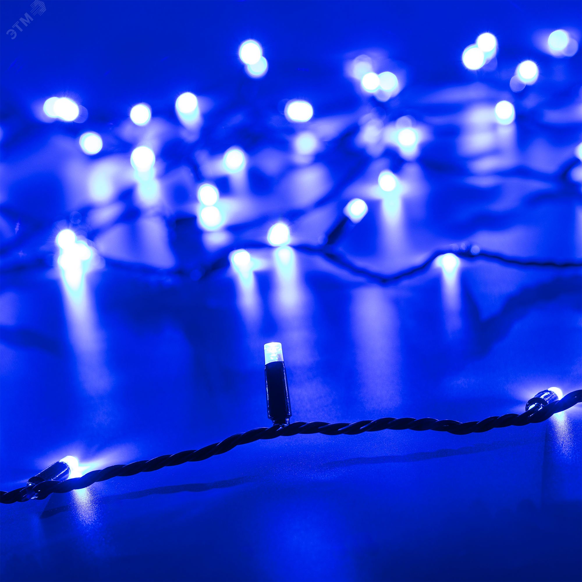 Изображение товара Гирлянда светодиодная декоративная ARD-STRING-CLASSIC-10000-BLACK-100LED-STD BLUE 230V, 7W ARDCL, IP65 (шт) Изображение товара Гирлянда светодиодная декоративная ARD-STRING-CLASSIC-10000-BLACK-100LED-STD BLUE 230V, 7W ARDCL, IP65 (шт)
