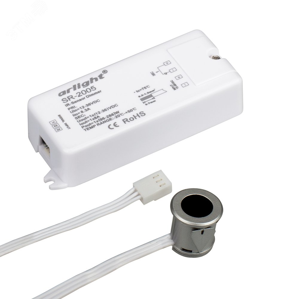 Изображение товара Диммер SR-2005 Silver-R (12-36V, 96-288W, IR-Sensor) (ARL) (шт) Изображение товара Диммер SR-2005 Silver-R (12-36V, 96-288W, IR-Sensor) (ARL) (шт)