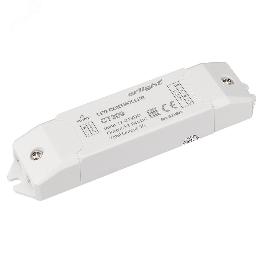 Контроллер CT309 (12-24V, 108-216W) (, IP20 Пластик, 1 год) 021605 Arlight
