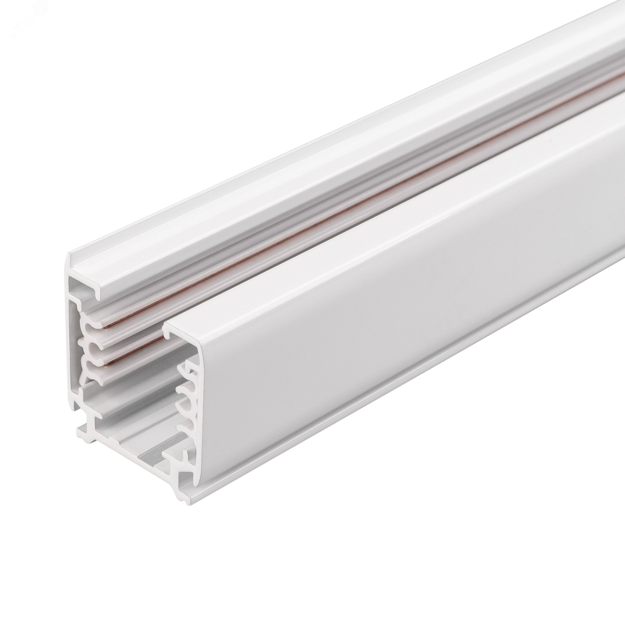 Изображение товара 3-фазный металлический шинопровод LGD-4TR-TRACK-2000-WH-M длиной 2 м для освещения