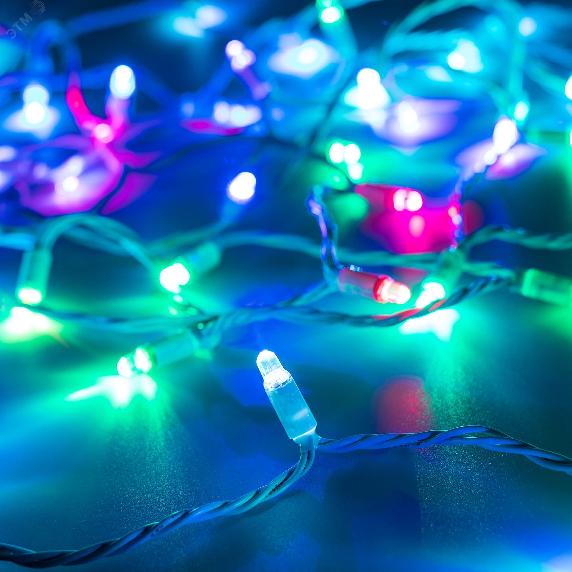 Изображение товара Гирлянда светодиодная декоративная ARD-STRING-CLASSIC-6000-WHITE-40LED-LIVE RGB-SPI 12V, 26W ARDCL, IP65 (шт)