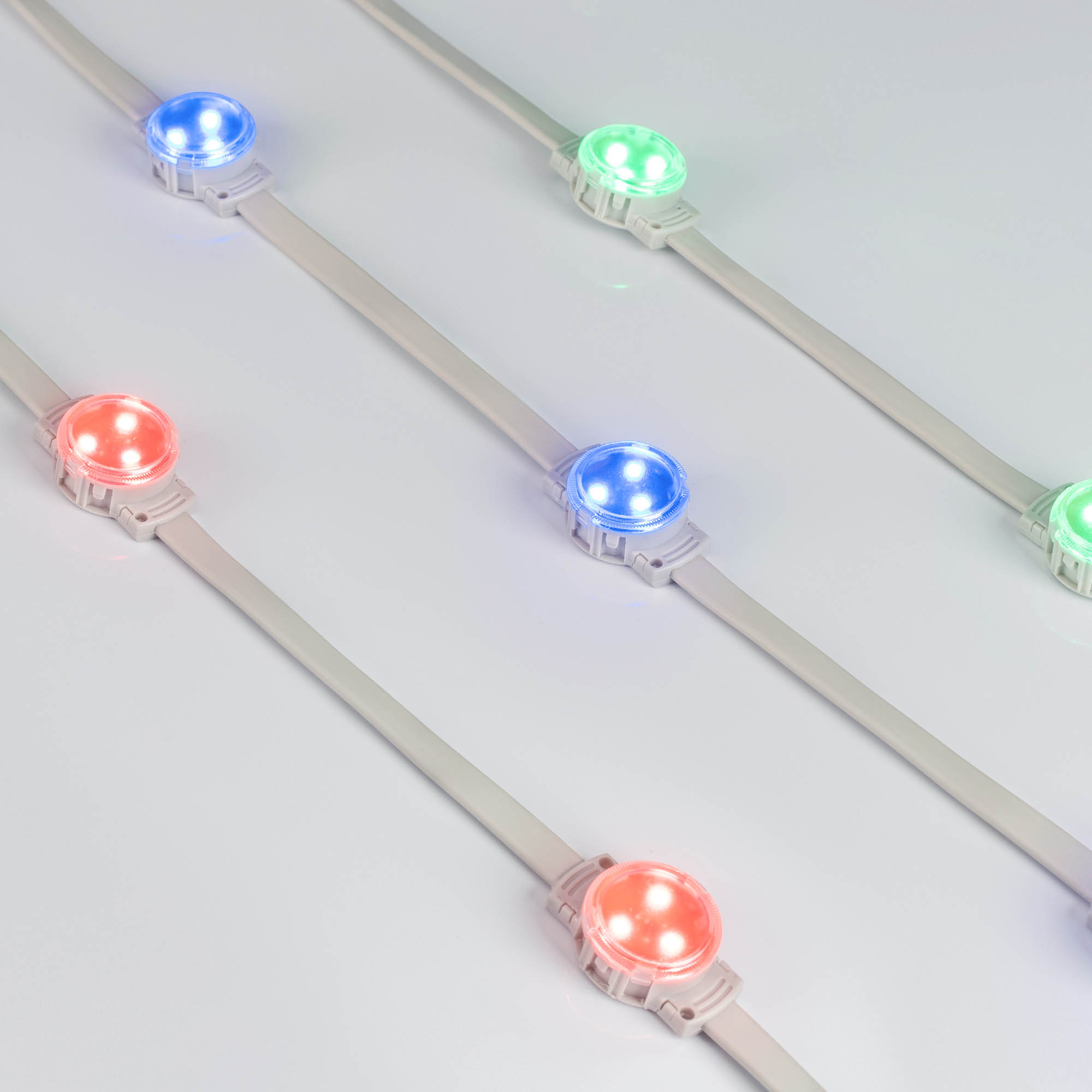 Модуль управляемый DMX-F3-D30 12V RGB-Auto (0.75W, IP68, 120 deg) (, Пластик, 3 года)