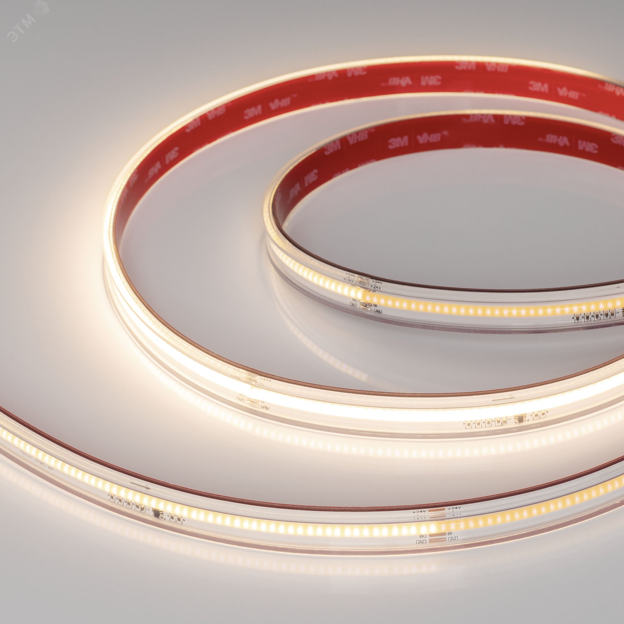 Изображение товара Лента светодиодная 7 Вт/м 24В IP67 3000K 378LED/м SPI-X378-12-14mm CSP 5 м (м)