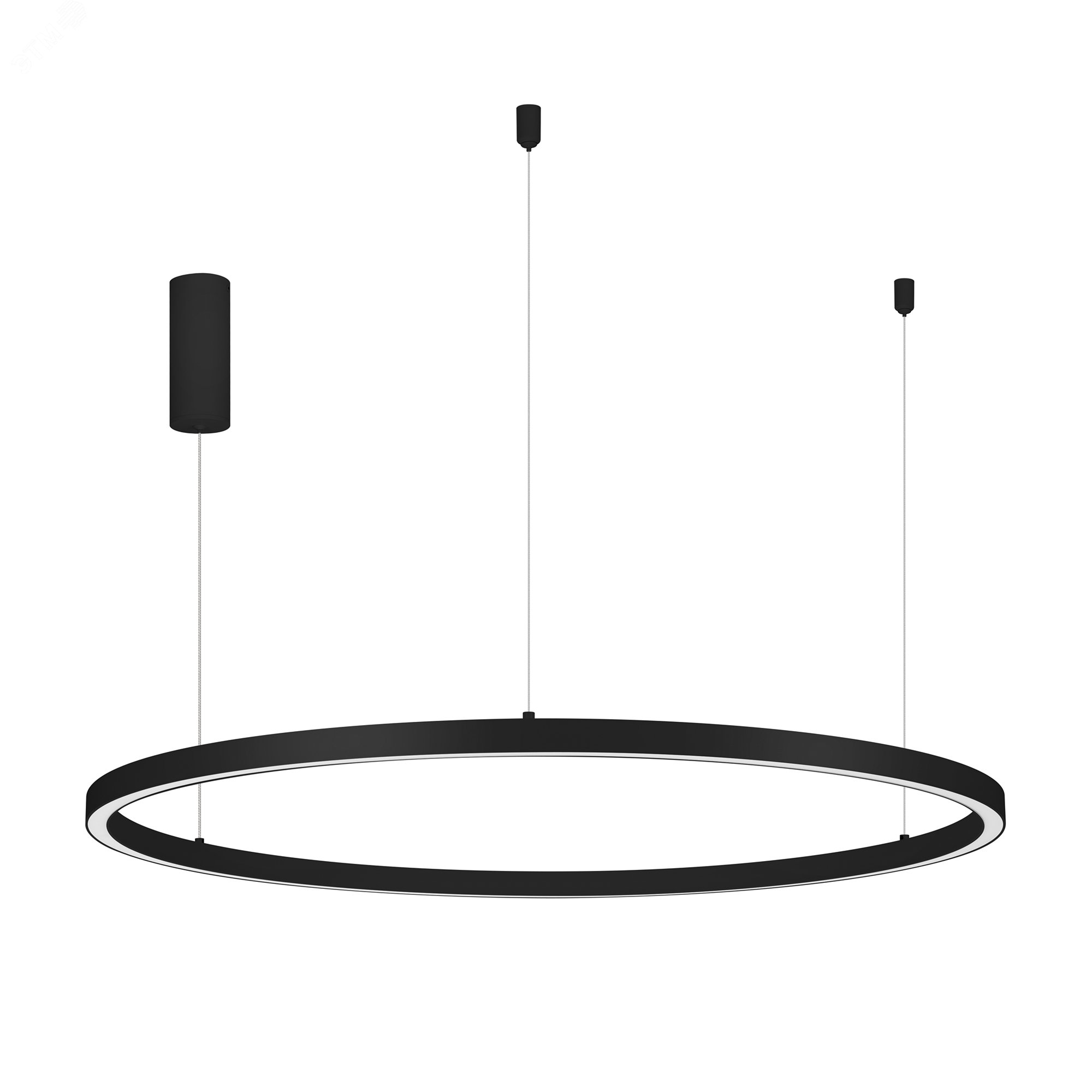 Изображение товара Современный подвесной LED светильник SP-CONGO-MULT-1-R800-42W Warm3000 BK 42 Вт 800 мм