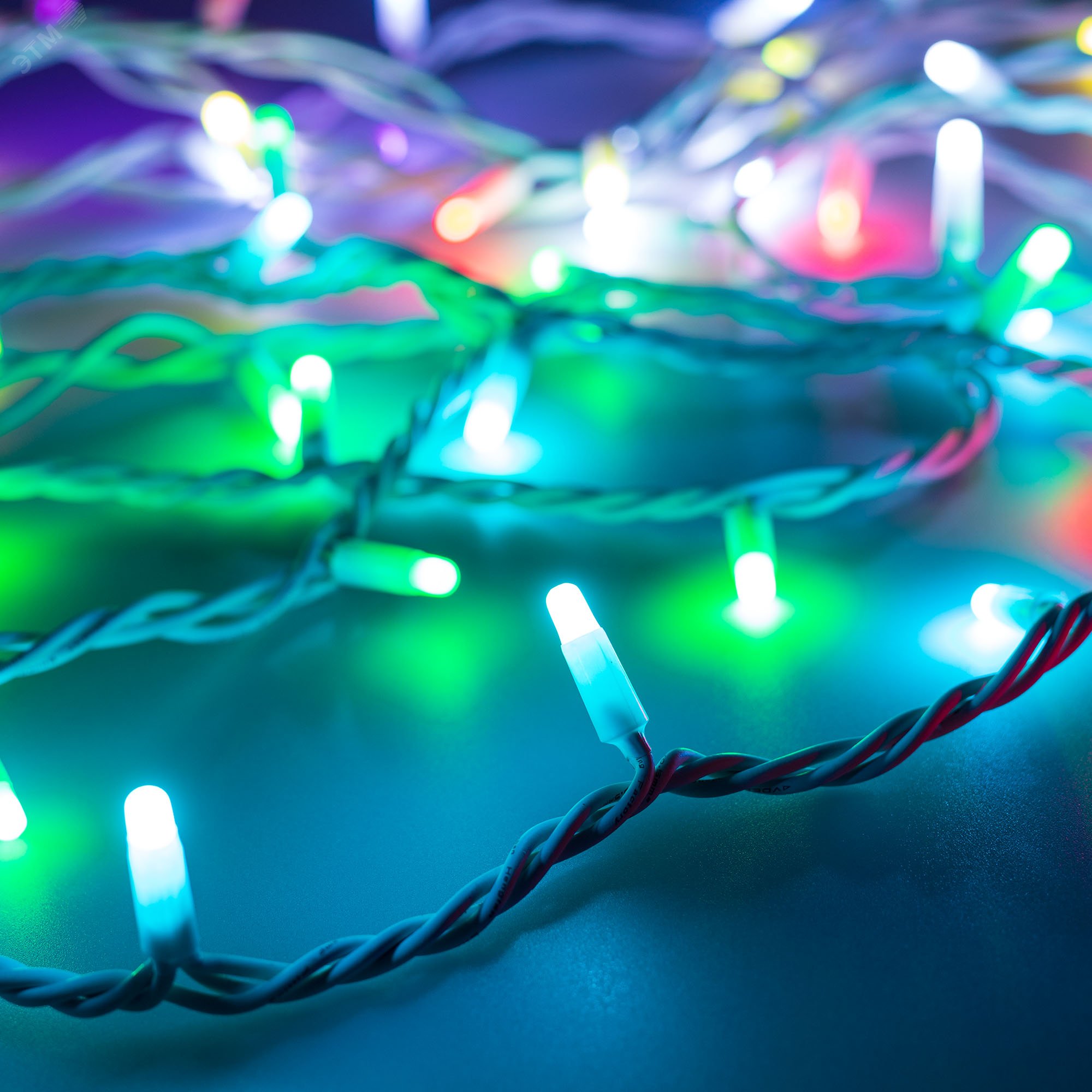 Изображение товара Гирлянда светодиодная декоративная ARD-STRING-PRO-10000-WHITE-100LED-MILK-LIVE RGB-DMX 24V, 10W ARDCL, IP65 (шт)
