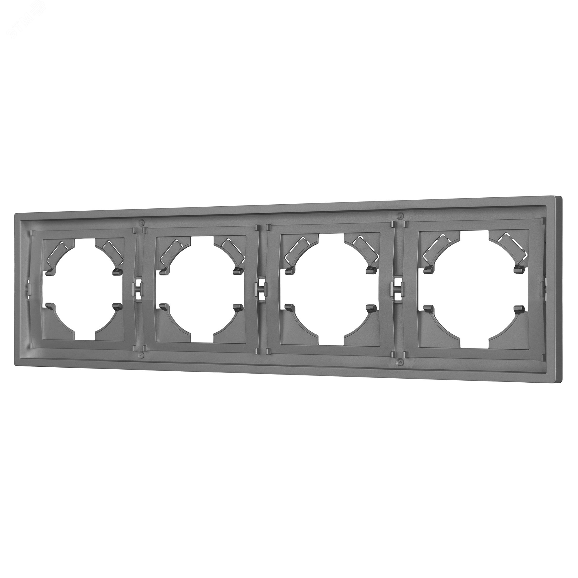 Изображение товара Пластиковая рамка для механизмов серии TENDO 4 поста серого цвета