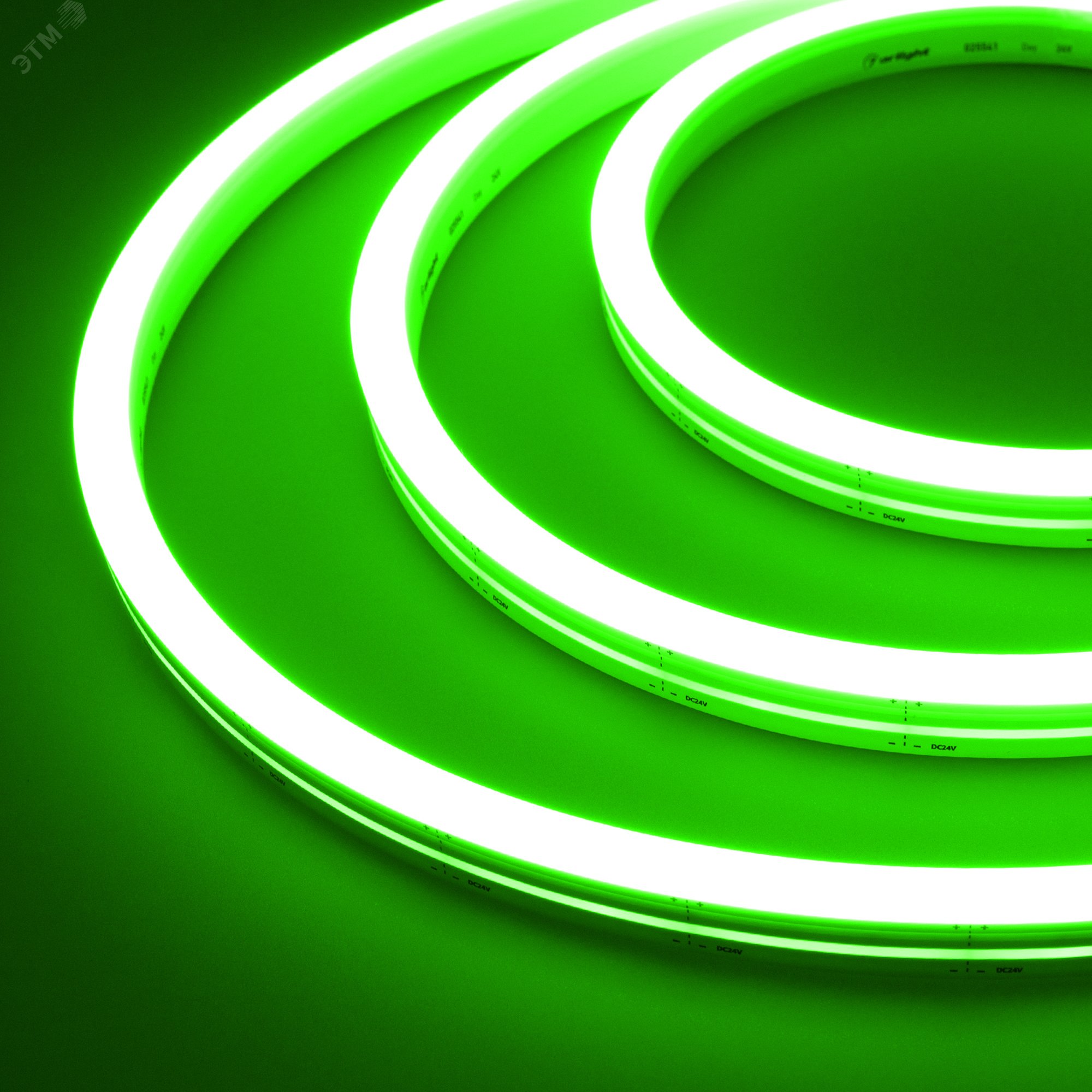 Гибкий неон ARL-MOONLIGHT-1712-SIDE 24V Green (ARL, 8 Вт/м, IP67) 031021 Arlight
