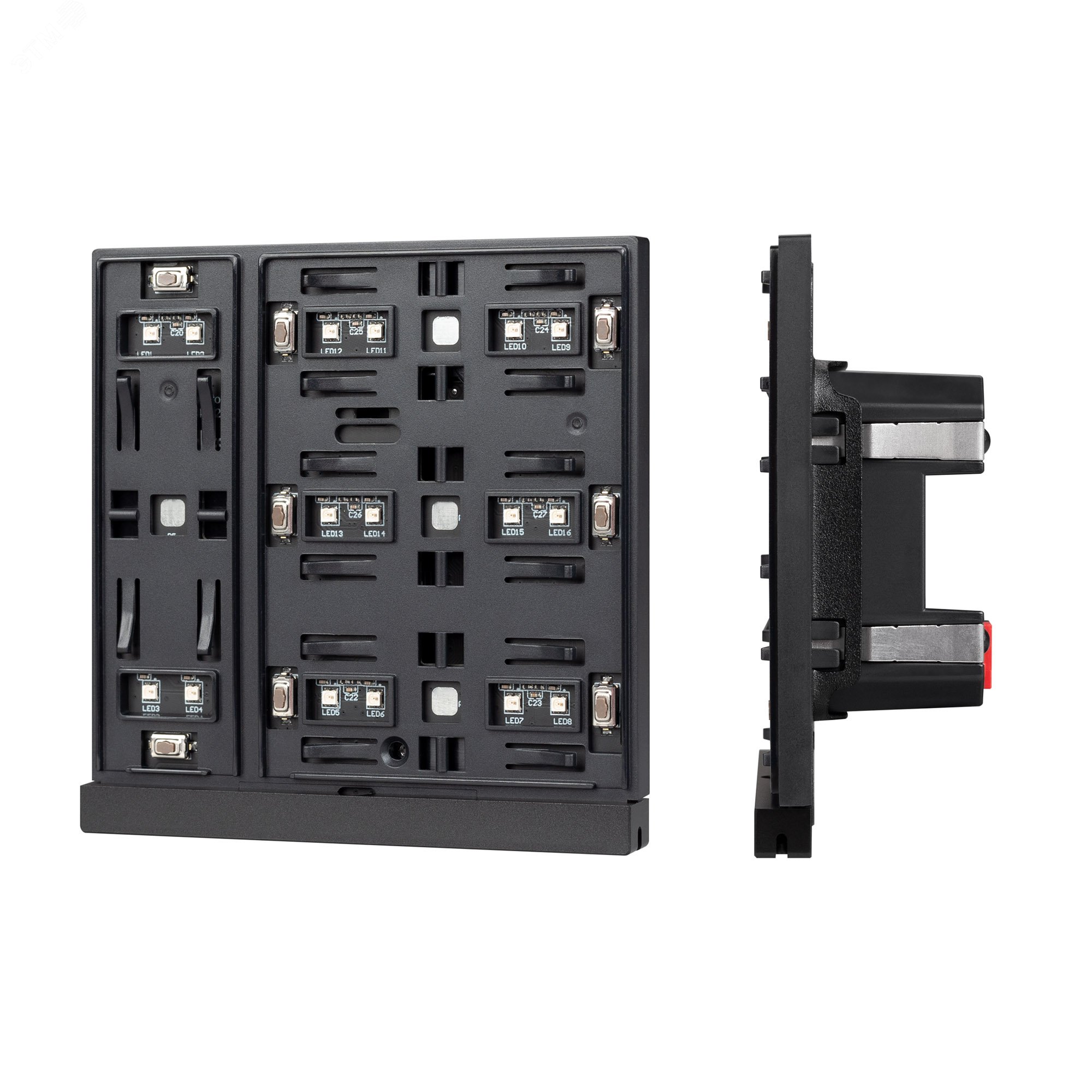 Изображение товара Панель управления кнопочная INTELLIGENT ARLIGHT KNX-304-22-IN Black (Bus) (IARL, IP20 пластик, 2 года, механизм) (шт)
