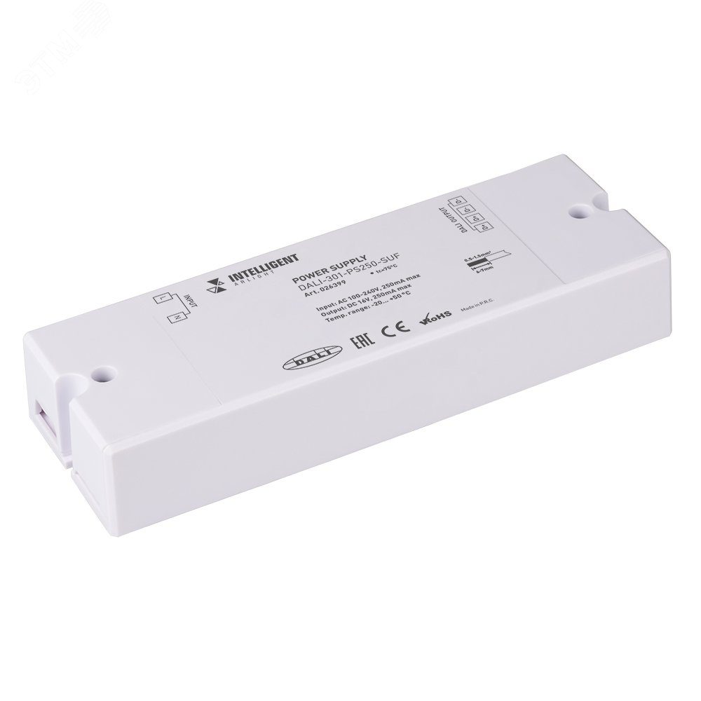 Изображение товара Блок питания шины DALI-301-PS250-SUF 230V 250mA для Умного дома