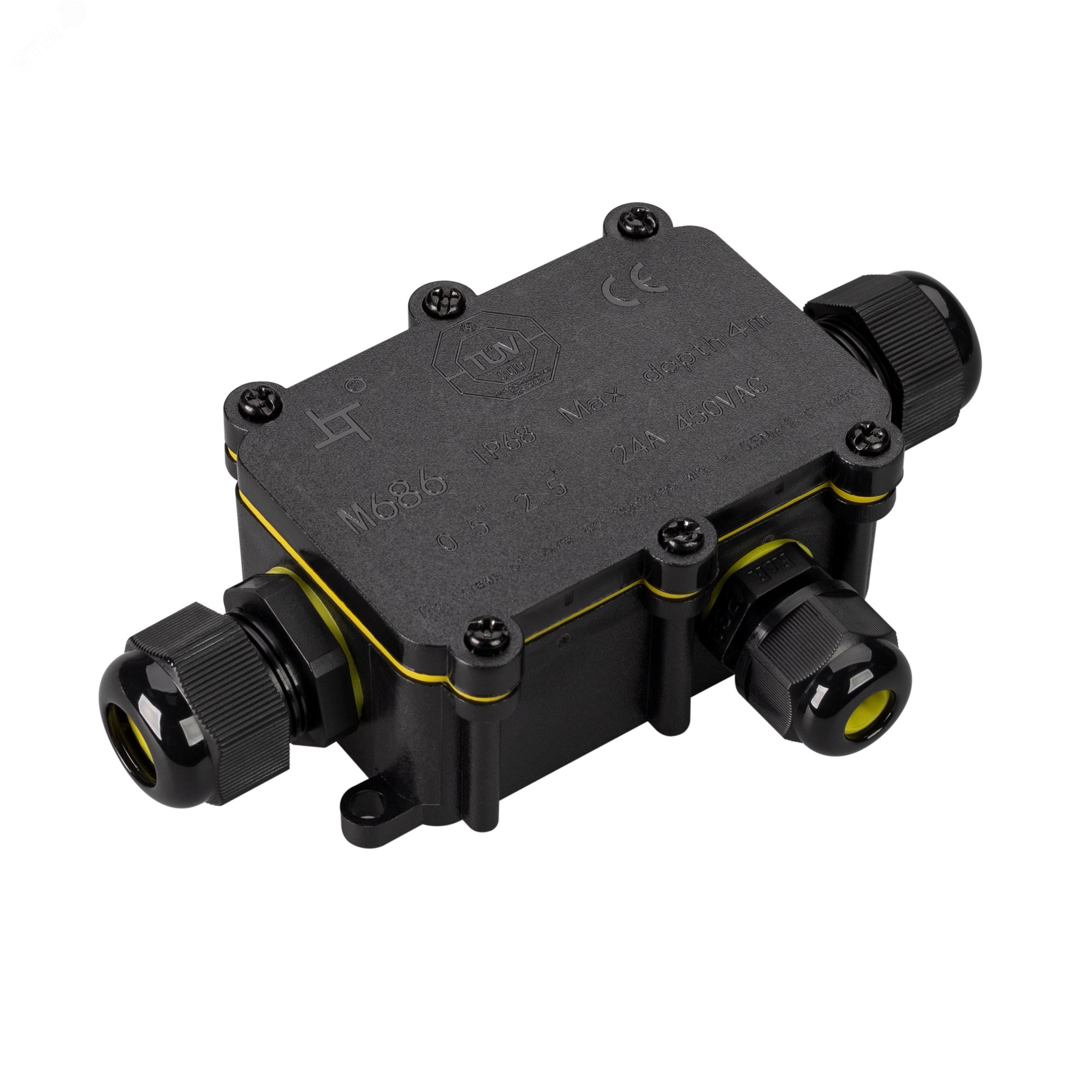 Изображение товара Коробка распределительная пластиковая NEO-GERM-3-WTW IP68 для соединения проводов