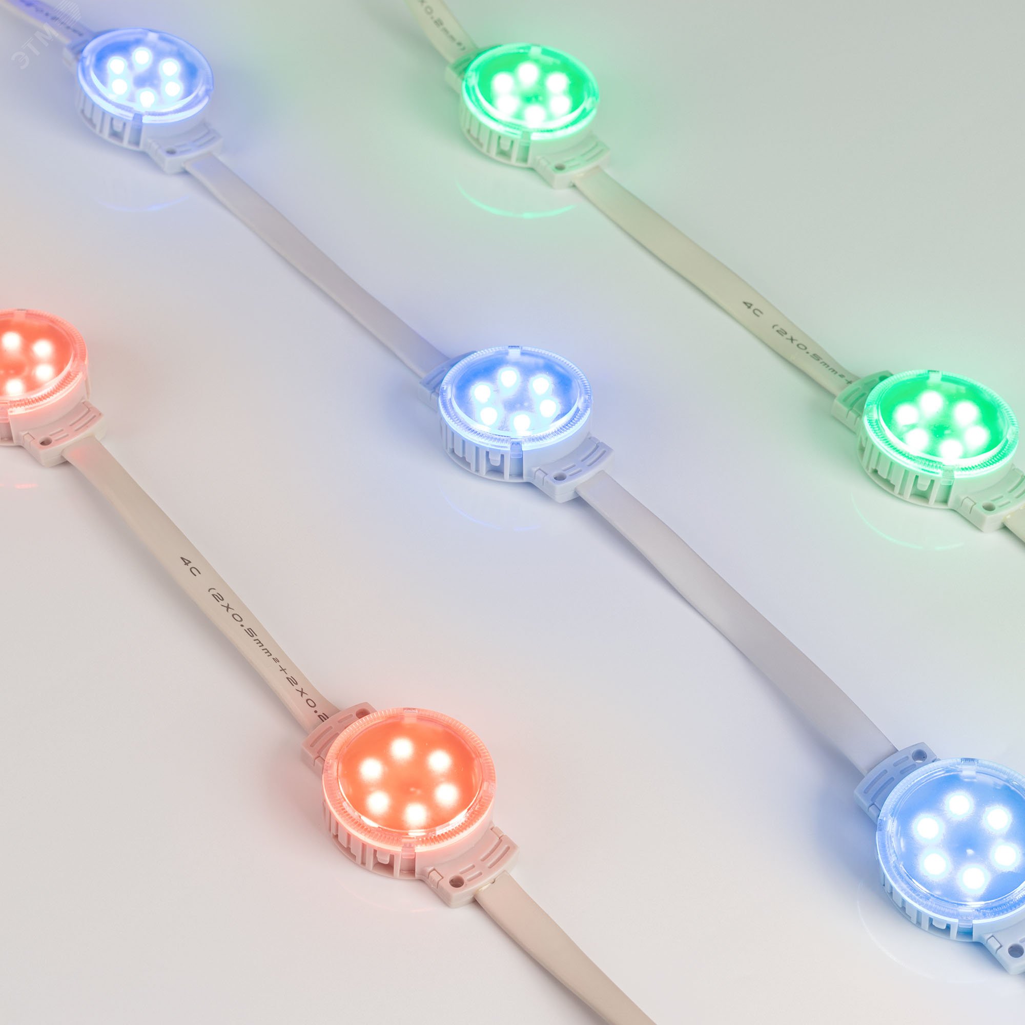 Изображение товара Модуль управляемый SPI F6 D40 24V RGB RAM Auto IP68 1.3W