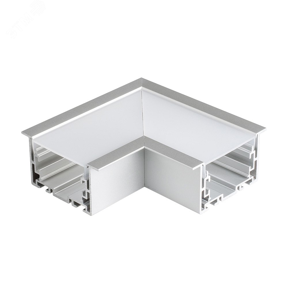 Изображение товара Прямой угол для соединения профилей S2-LINIA69-F из алюминия 100 мм Arlight