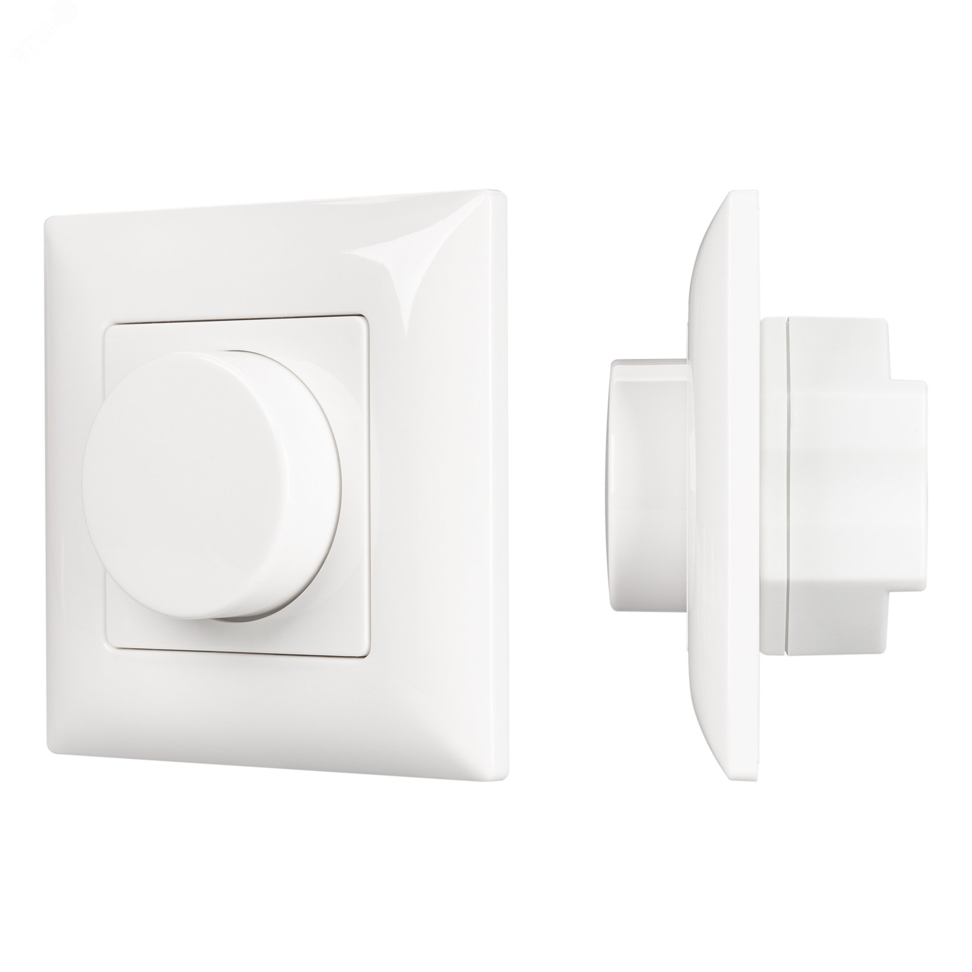 Изображение товара Панель SMART-P14-DIM-P-IN White (230V, 1.5A, 0/1-10V, Rotary, 2.4G) (ARL, IP20 Пластик, 5 лет) (шт)