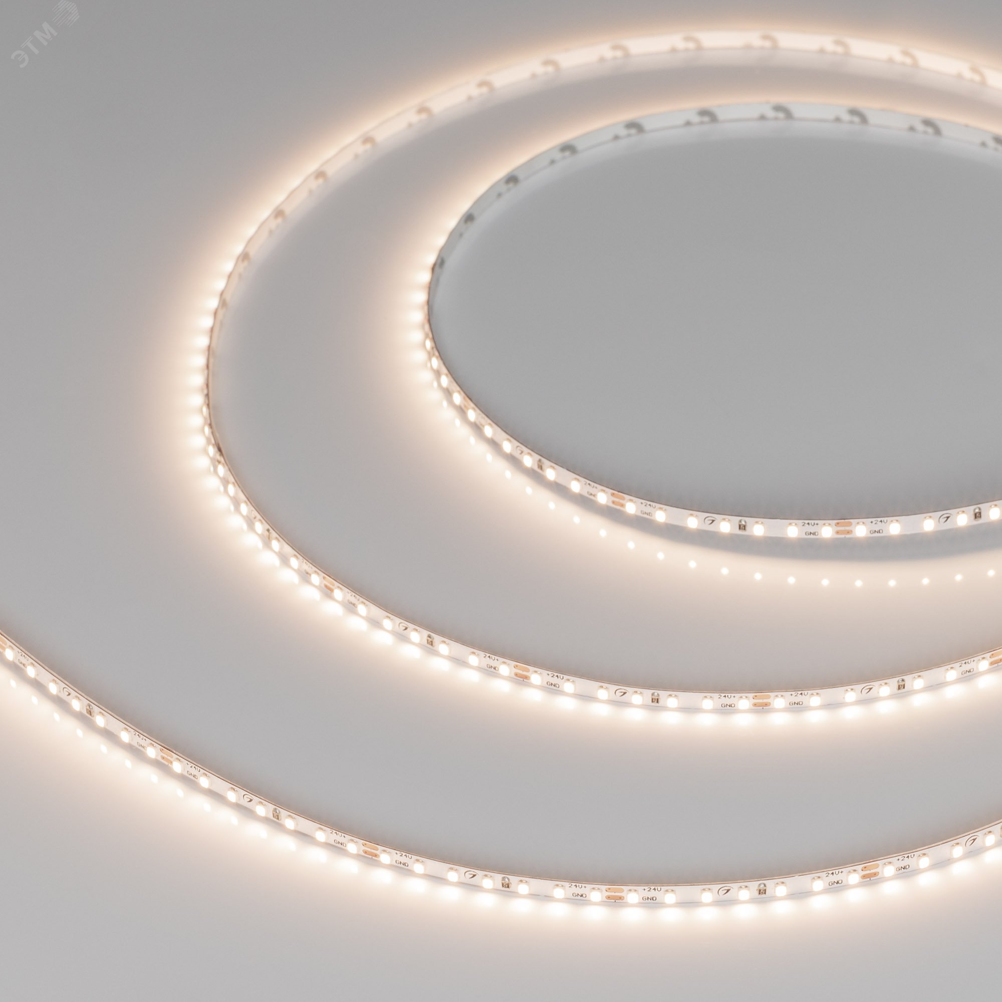 Изображение товара Лента светодиодная 5 Вт/м 24В IP20 3500K 168LED/м MICROLED-M168-4mm SMD 2216 5 м (м)