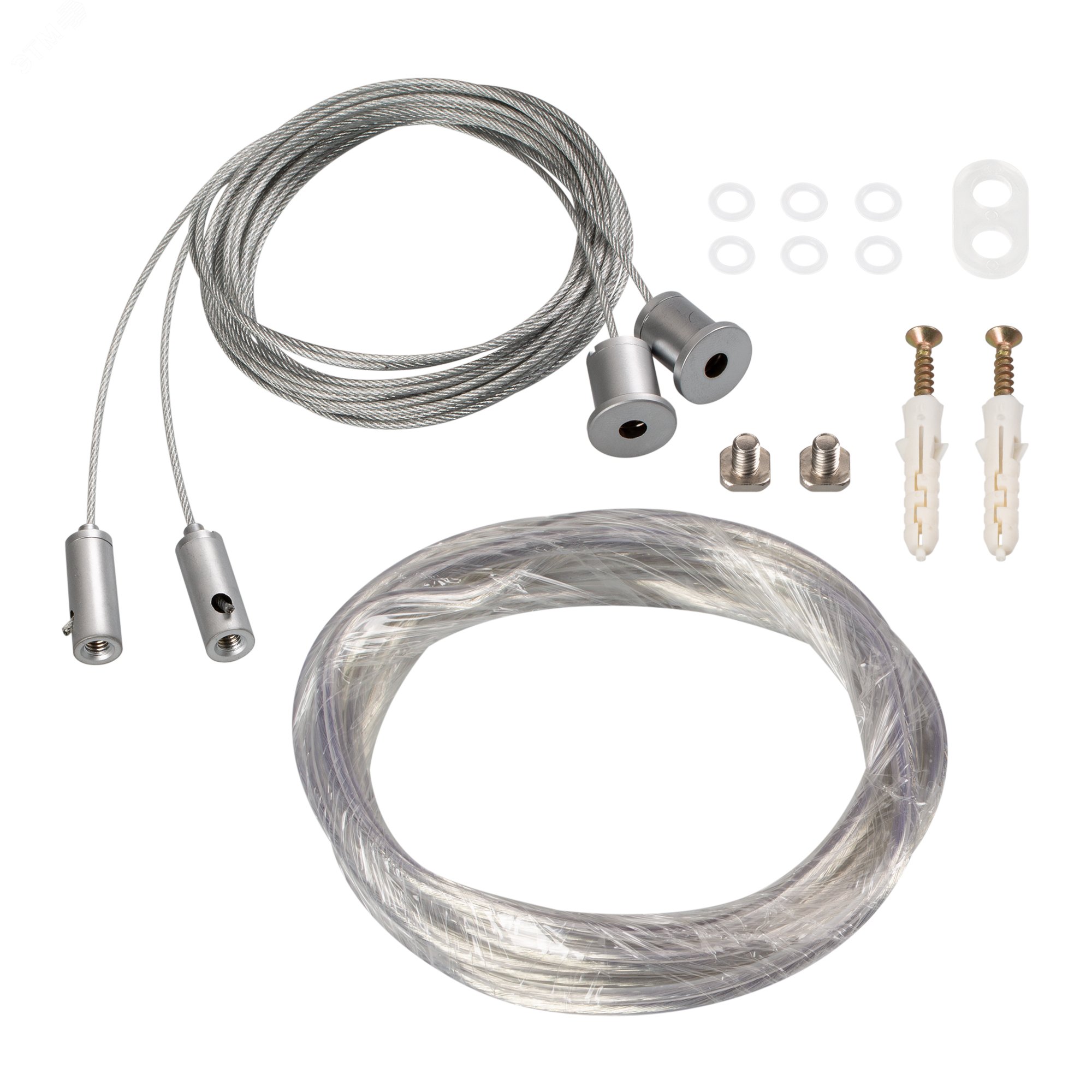 Изображение товара Подвес токопроводящий ARL-2x2m Set SILVER для профилей SL-LINE