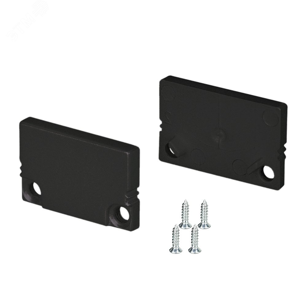 Изображение товара Черные глухие заглушки для профиля SL-SLIM20-H13 2 шт. Arlight