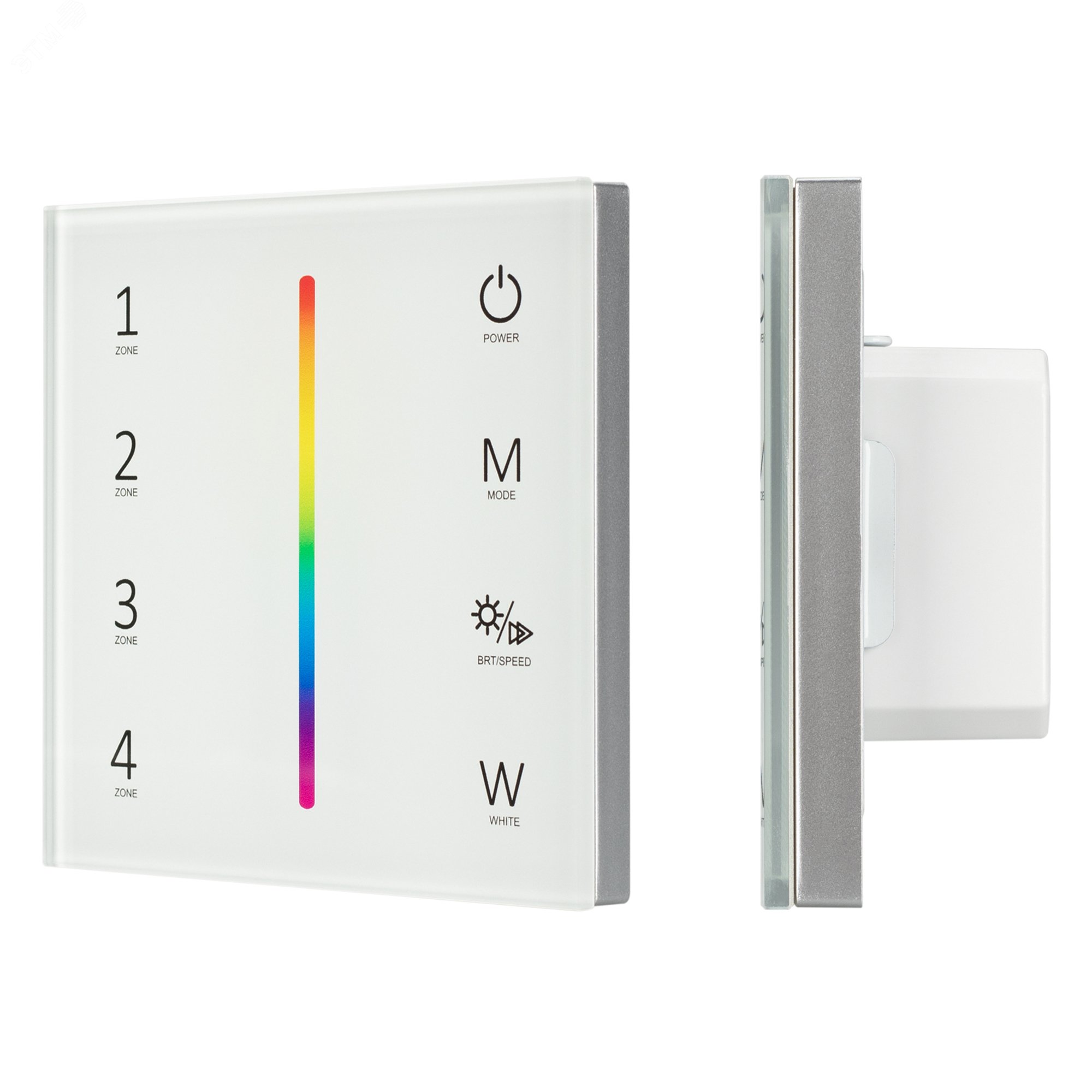 Панель Sens SMART-P45-RGBW White (230V, 4 зоны, 2.4G) (ARL, IP20 Пластик, 5 лет) 028140 Arlight