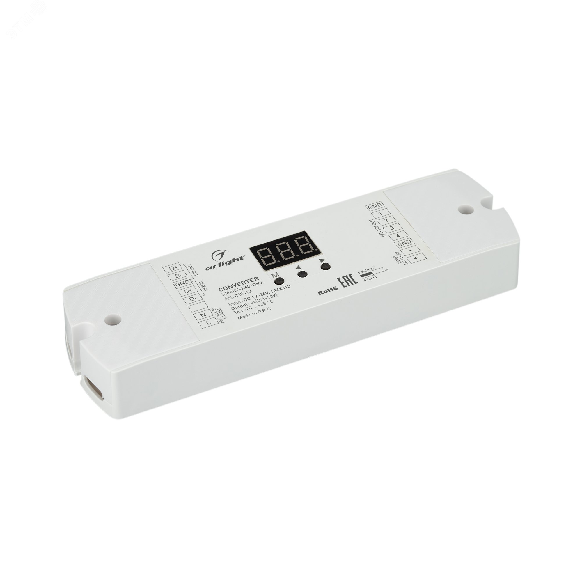 Изображение товара Конвертер DMX512 в 0-10V IP20 для освещения Arlight SMART-K40-DMX