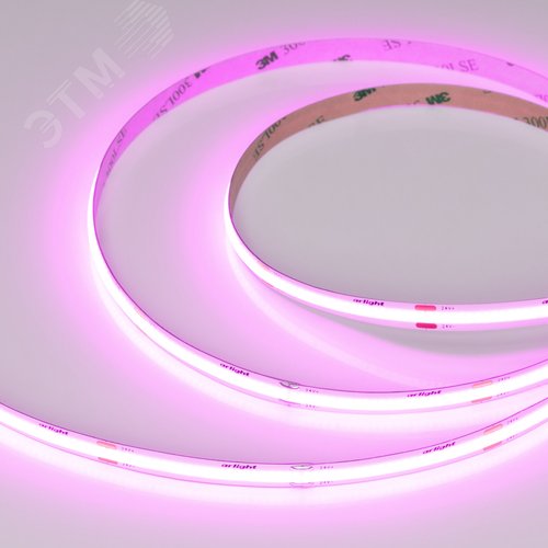 Изображение товара Лента светодиодная 8 Вт/м 24В Пурпурно-розовый IP20 480LED/м COB-X480-8mm CSP 5 м (м)